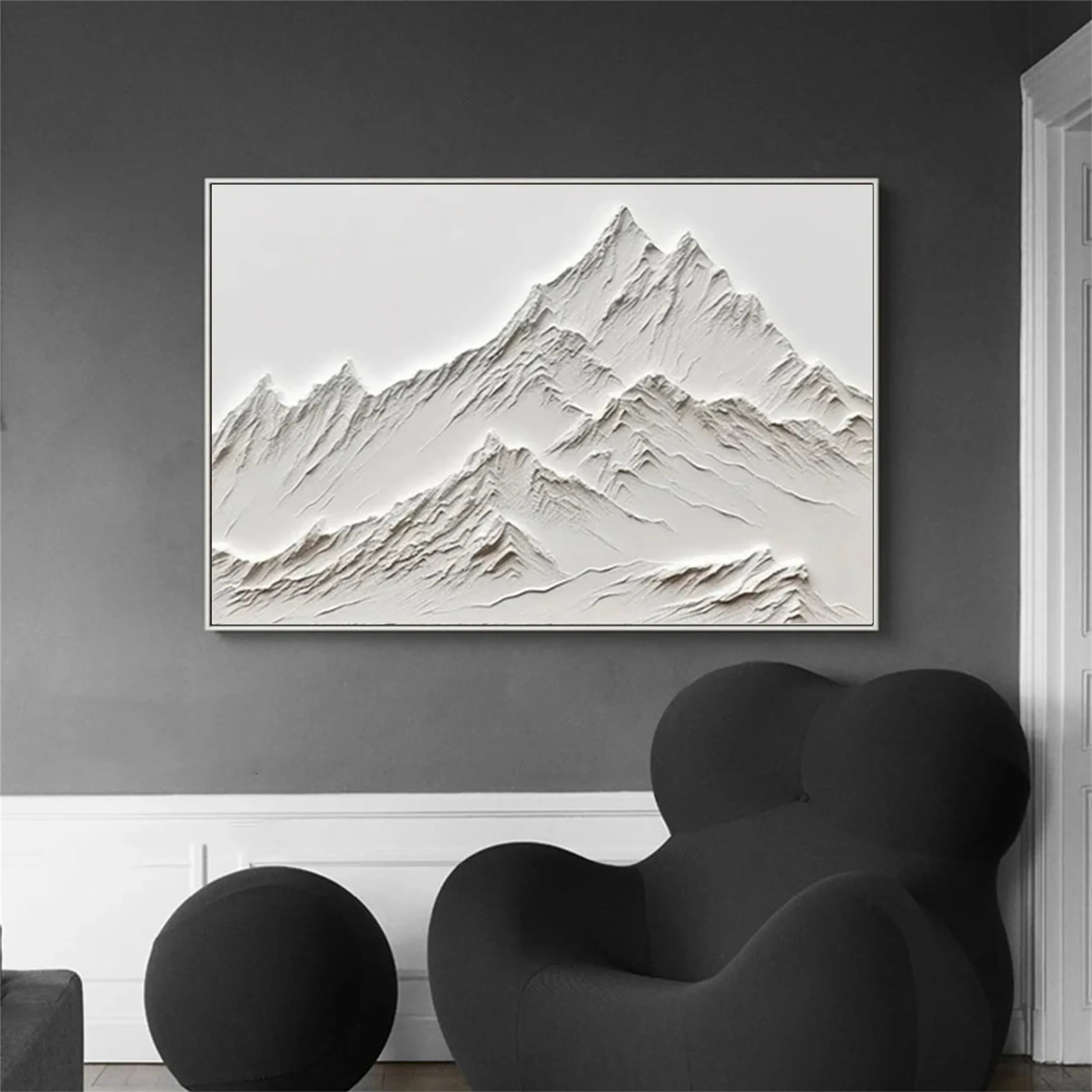 Plaster Art Minimalist Textured Painting #MM259