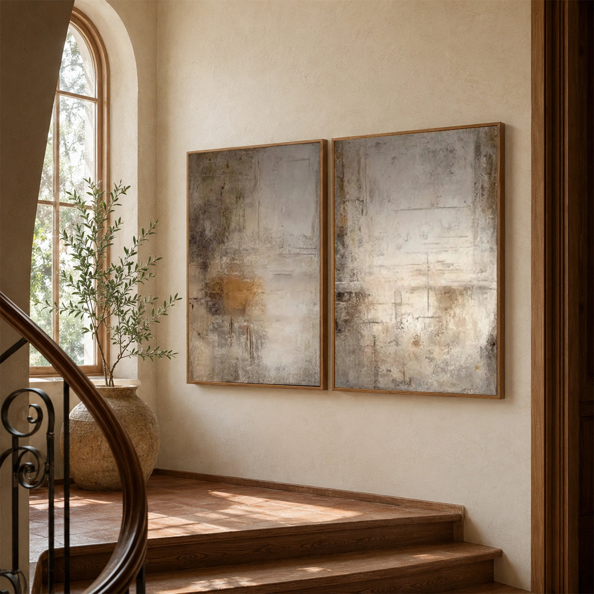 Abstract Wall Art Set of 2 #AB 776