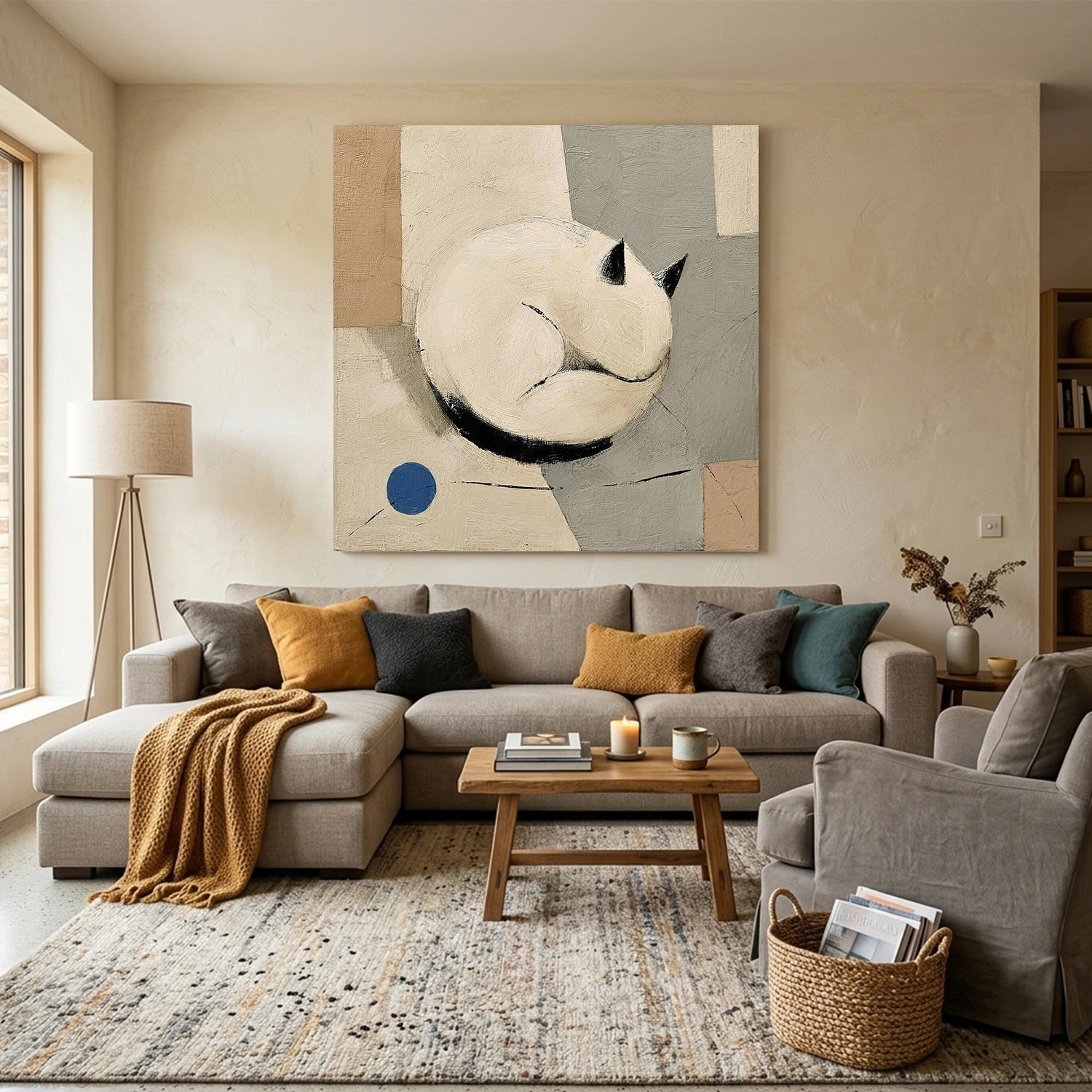 Abstract Animal Canvas Art #AP243