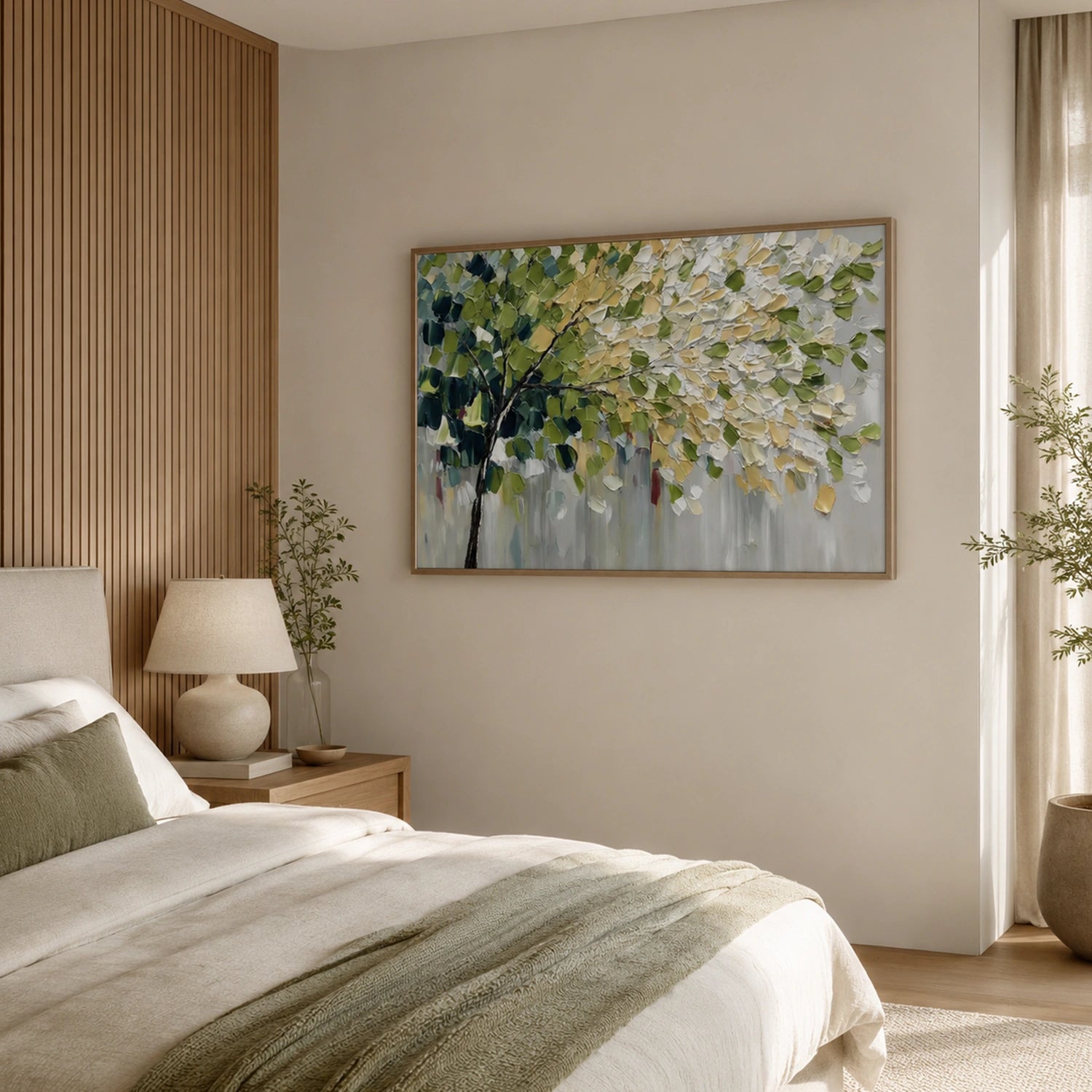 Flower & Tree Abstract Texture Canvas # FT 412