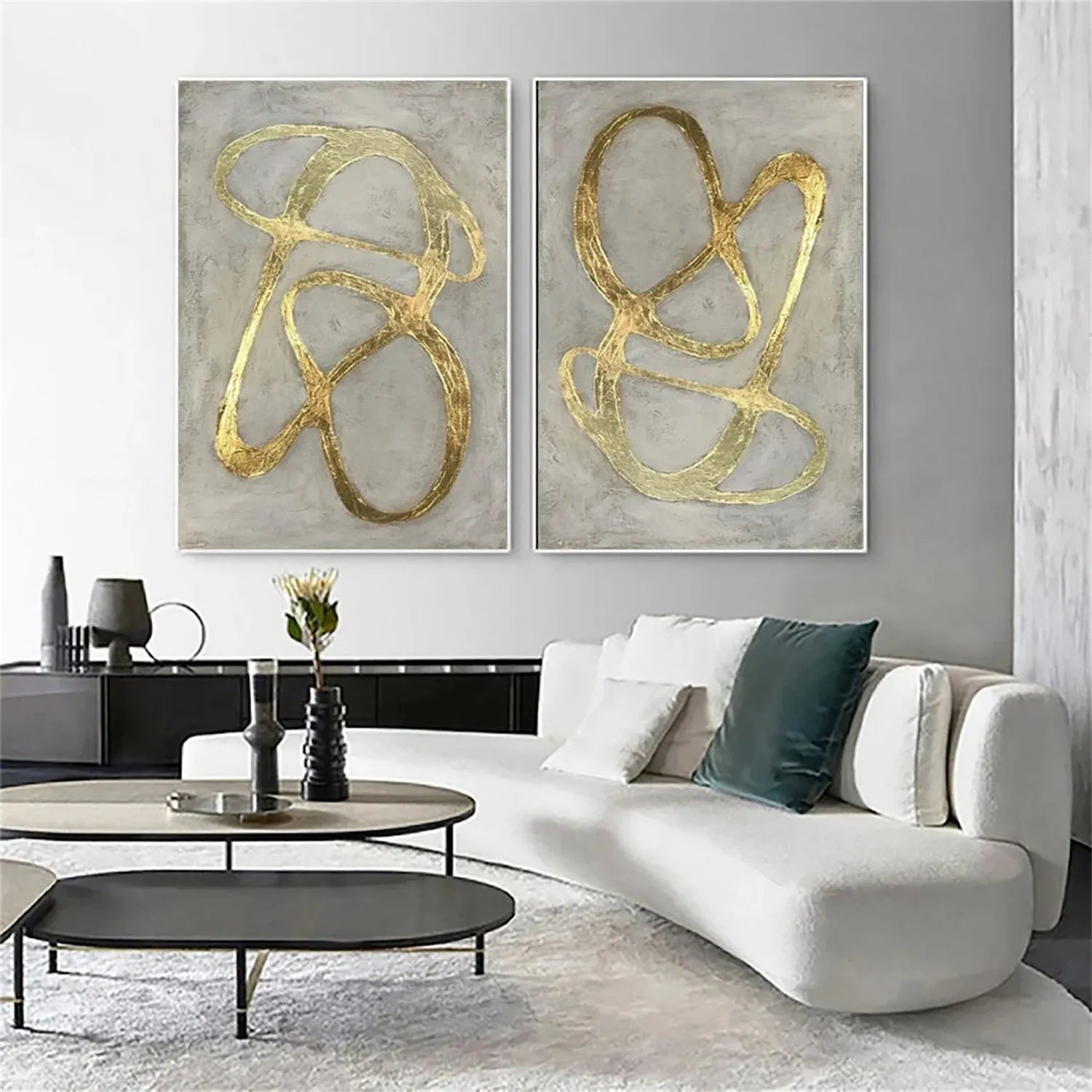 Abstract Painting Set of 2 #AB 237