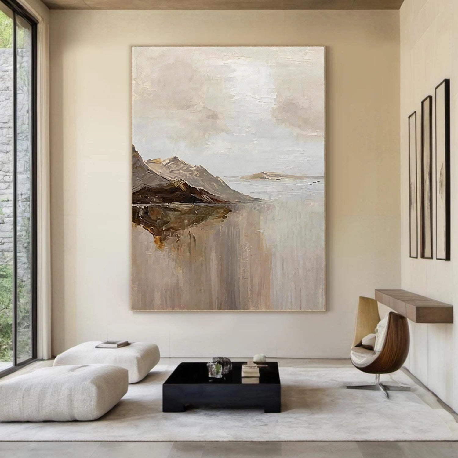 Minimalist Mountain Texture Canvas # MM427