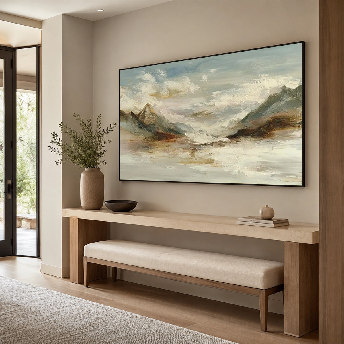 Minimalist Mountain Texture Canvas # MM463