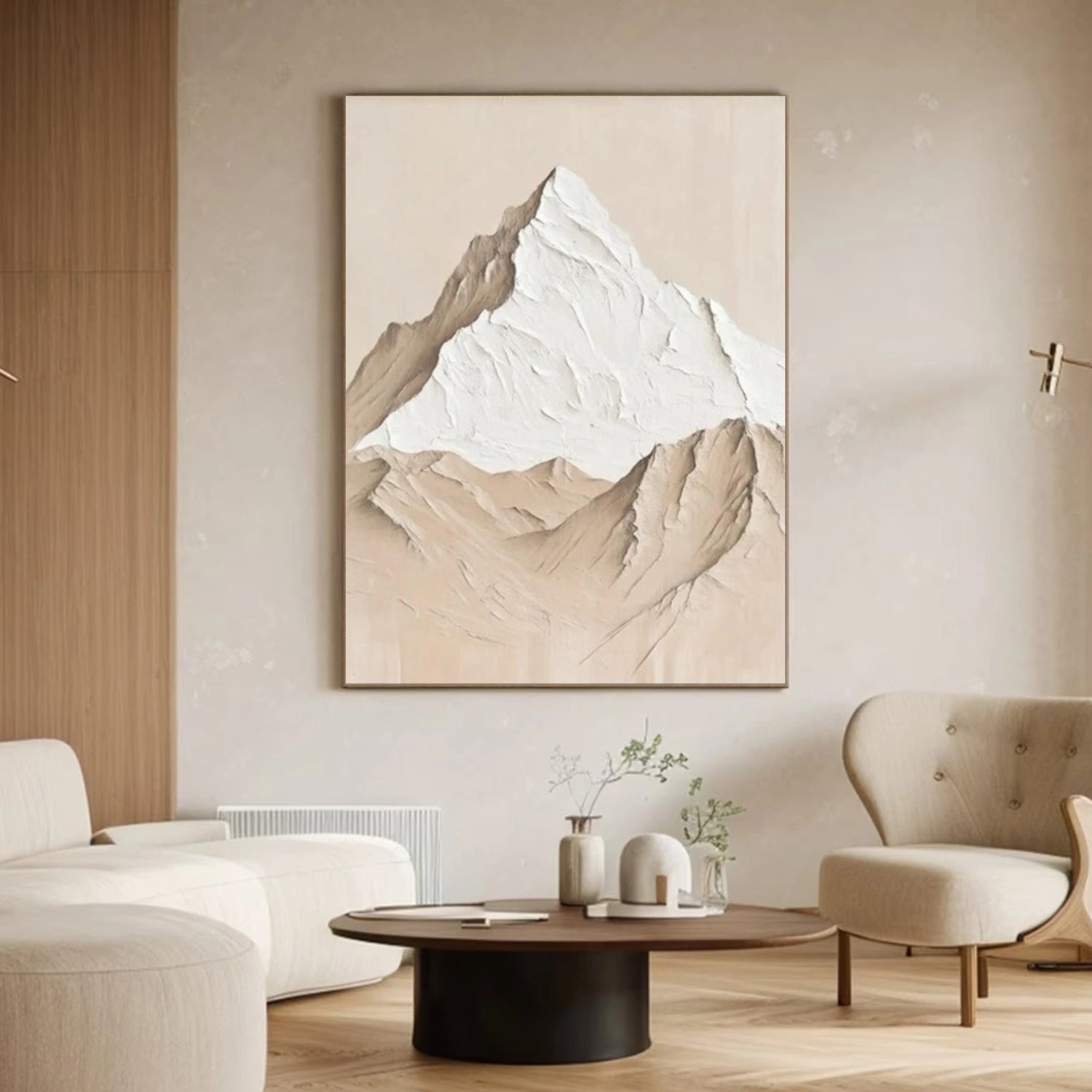 Minimalist Mountain Texture Canvas  # MM395