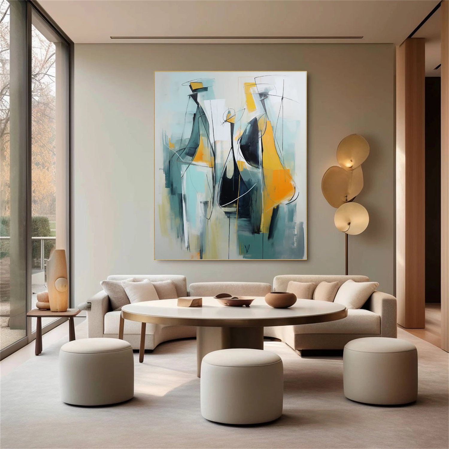 Contemporaty Abstract Minimalist Wall Art #CW021