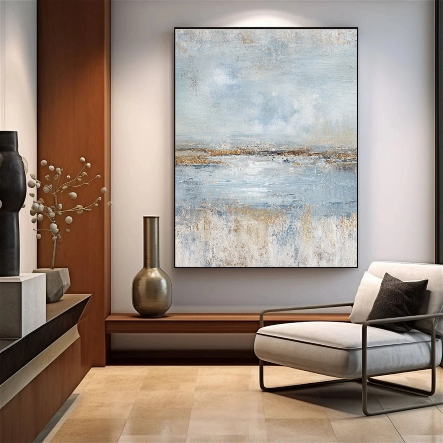 Blue & Green Abstract Wall Art #BG131