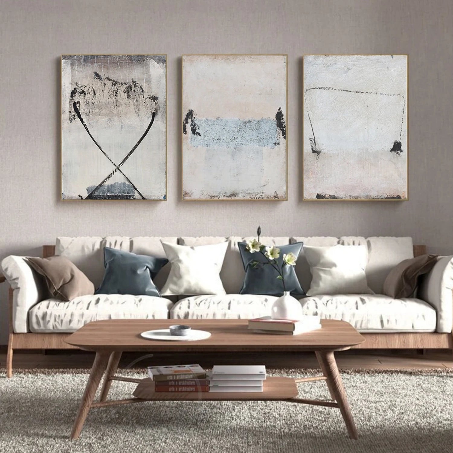Wabi Sabi Set of 3 Wall Art #WS339