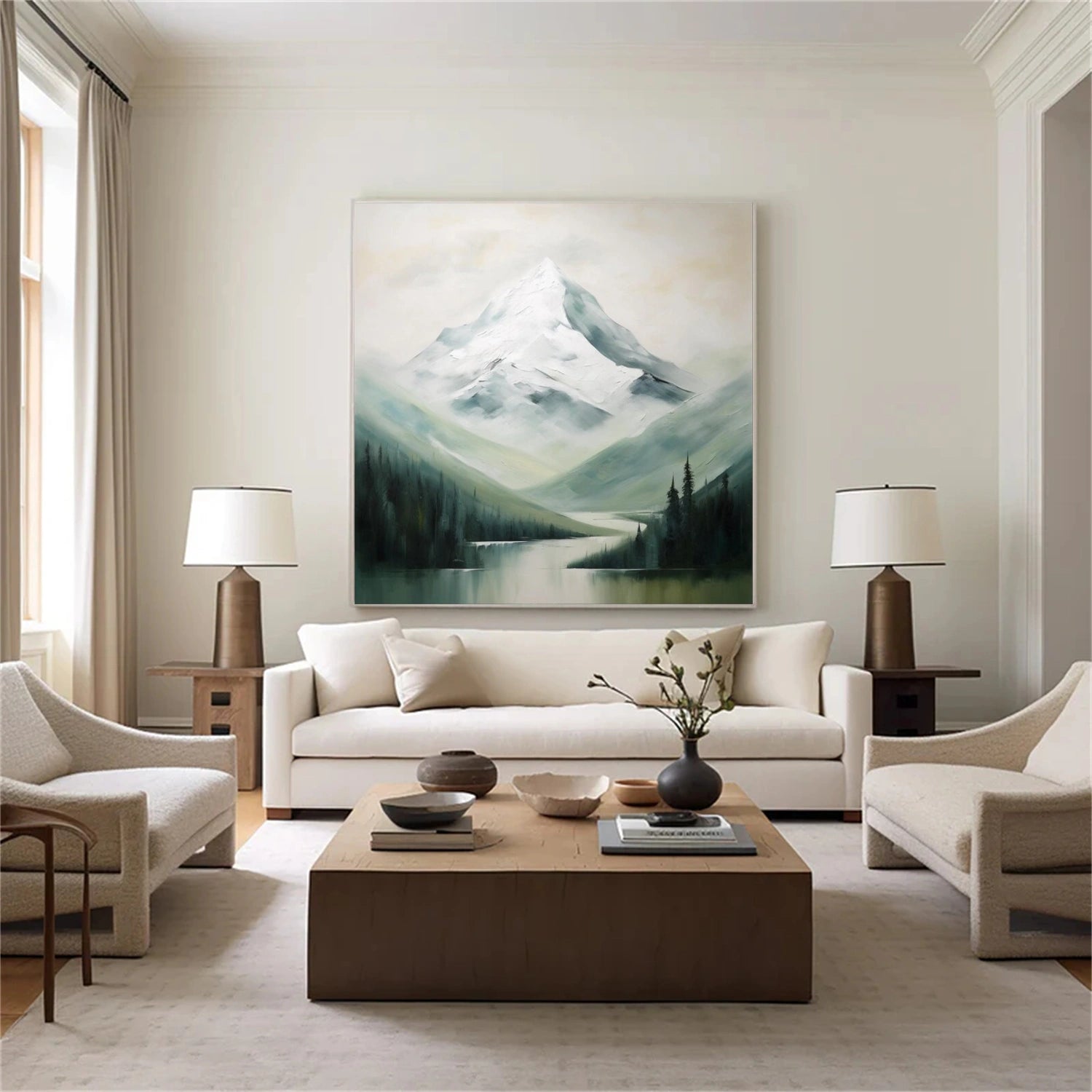 Abstract Mountai Canvas Art #MM326