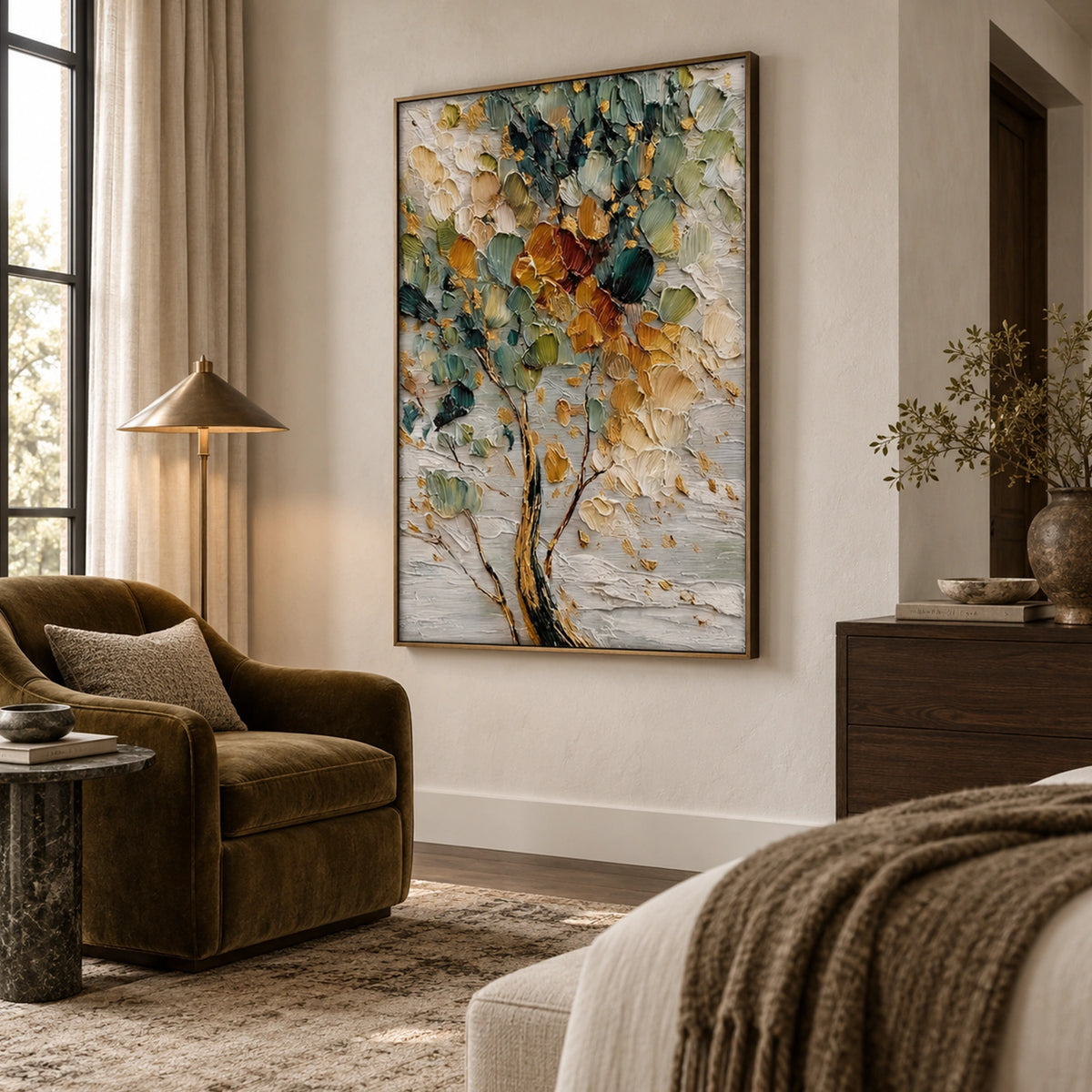 Flower & Tree Abstract Canvas # FT 423