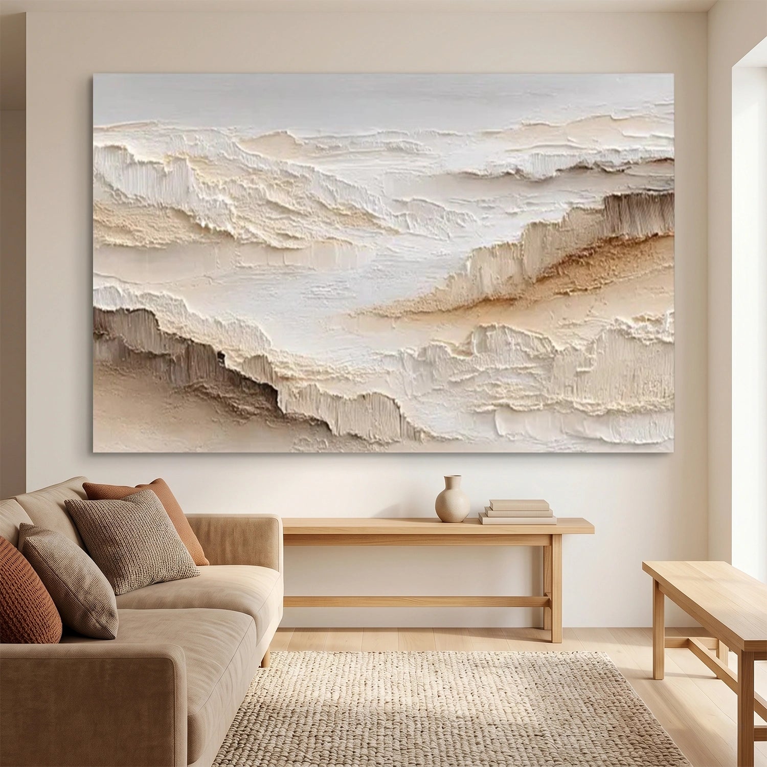Minimalist Mountain Texture Canvas # MM441