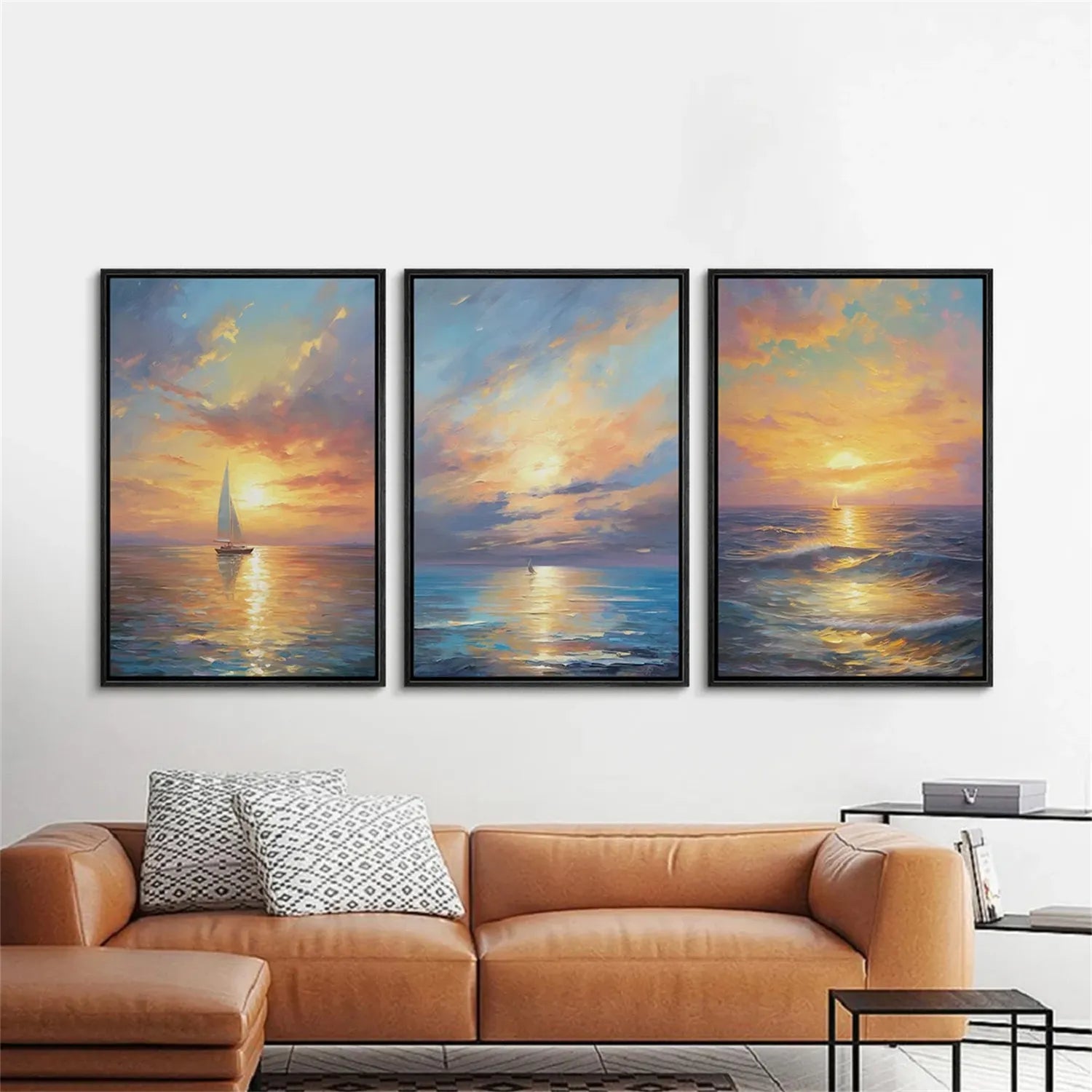 Ocean And Sky Painting Set of 3 #OS 215