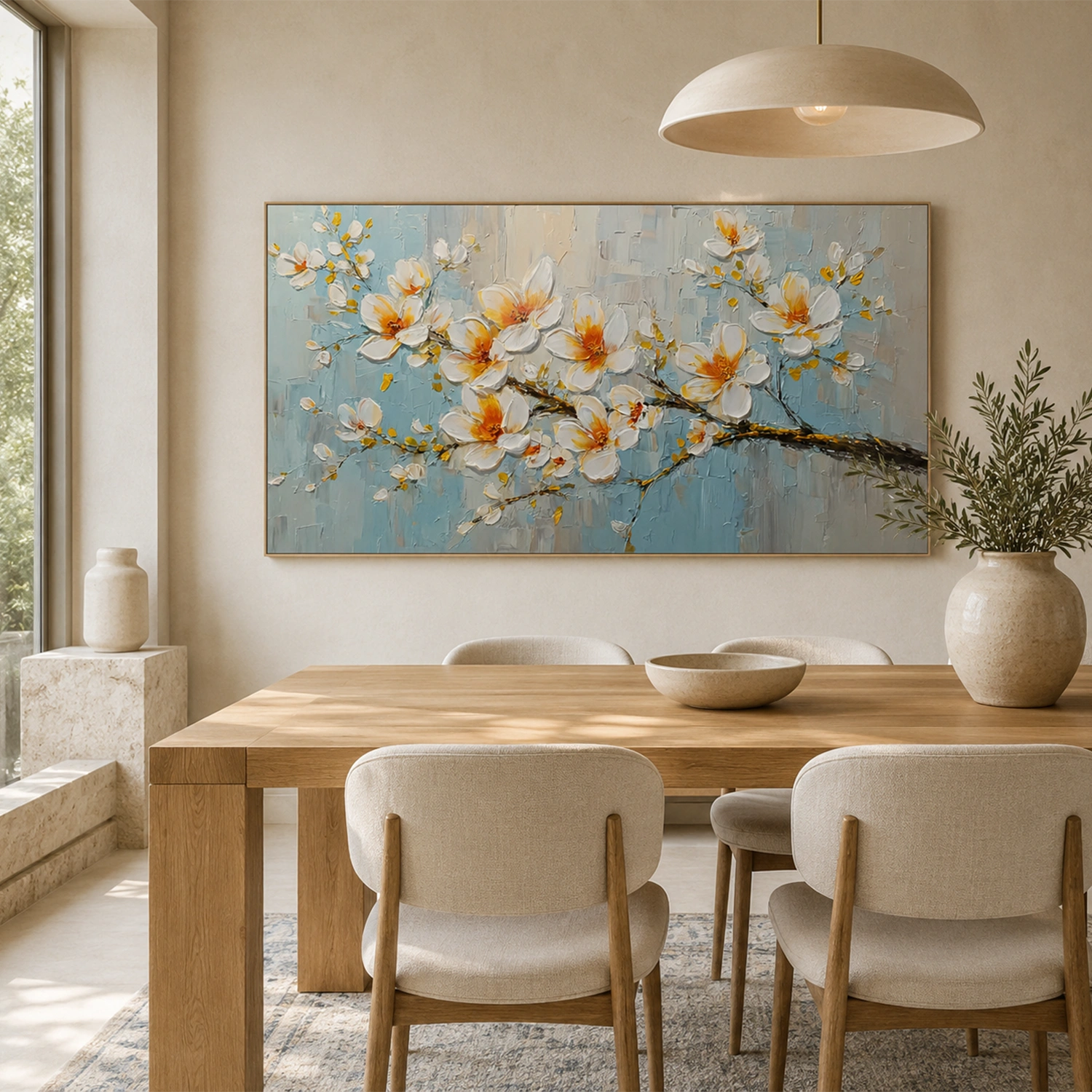 Flower & Tree Abstract Texture Canvas # FT 391