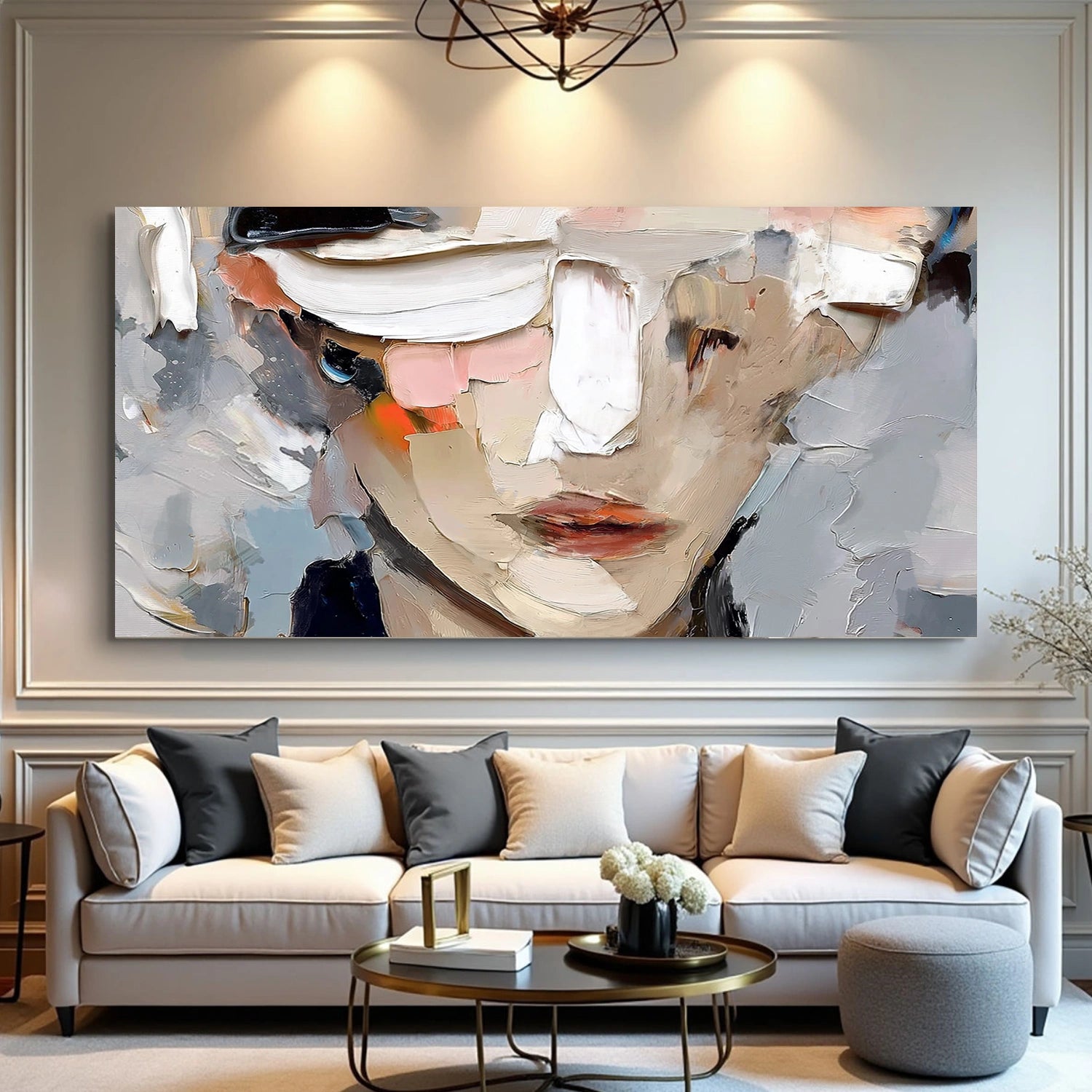 Abstract Portrait Texture Wall Art #PT 071