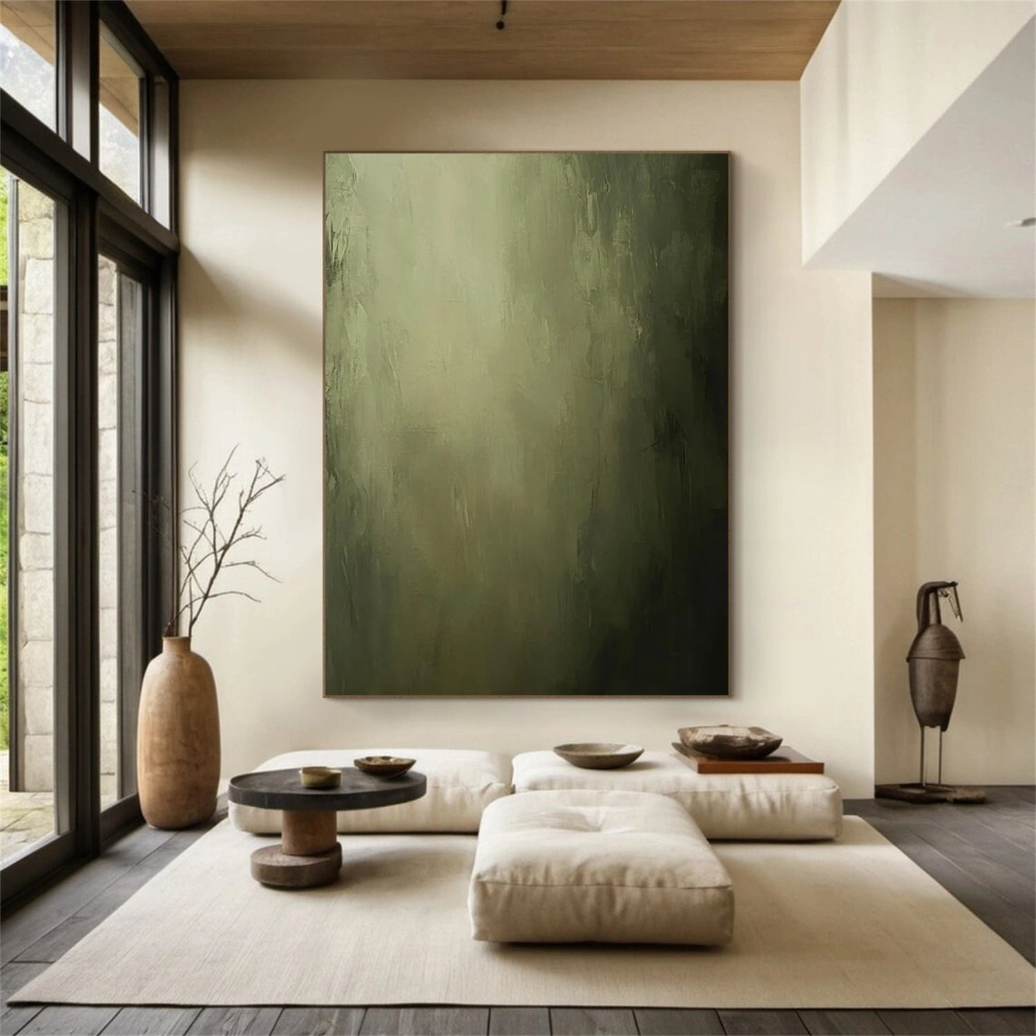 Blue & Green Abstract Wall Art #BG139