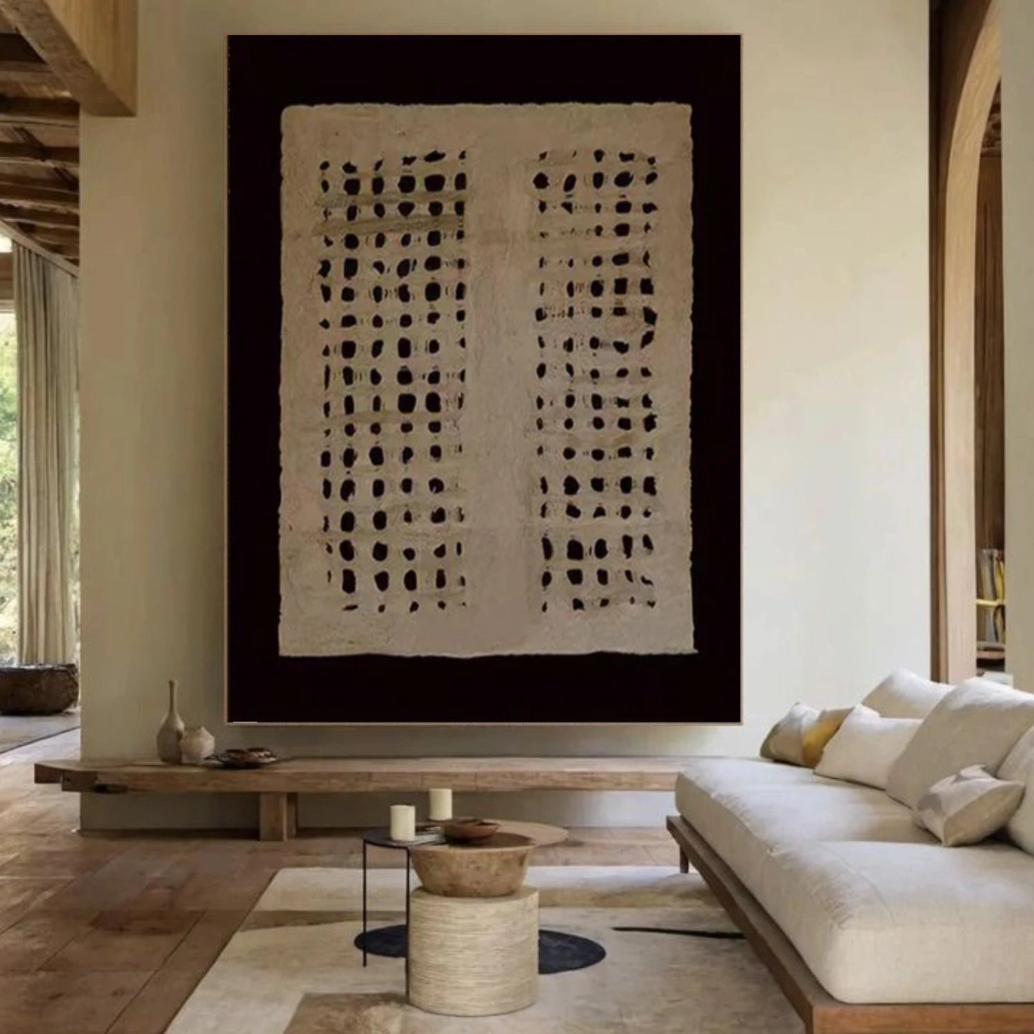 Brown & Black Wabi Sabi Wall Art #WS388