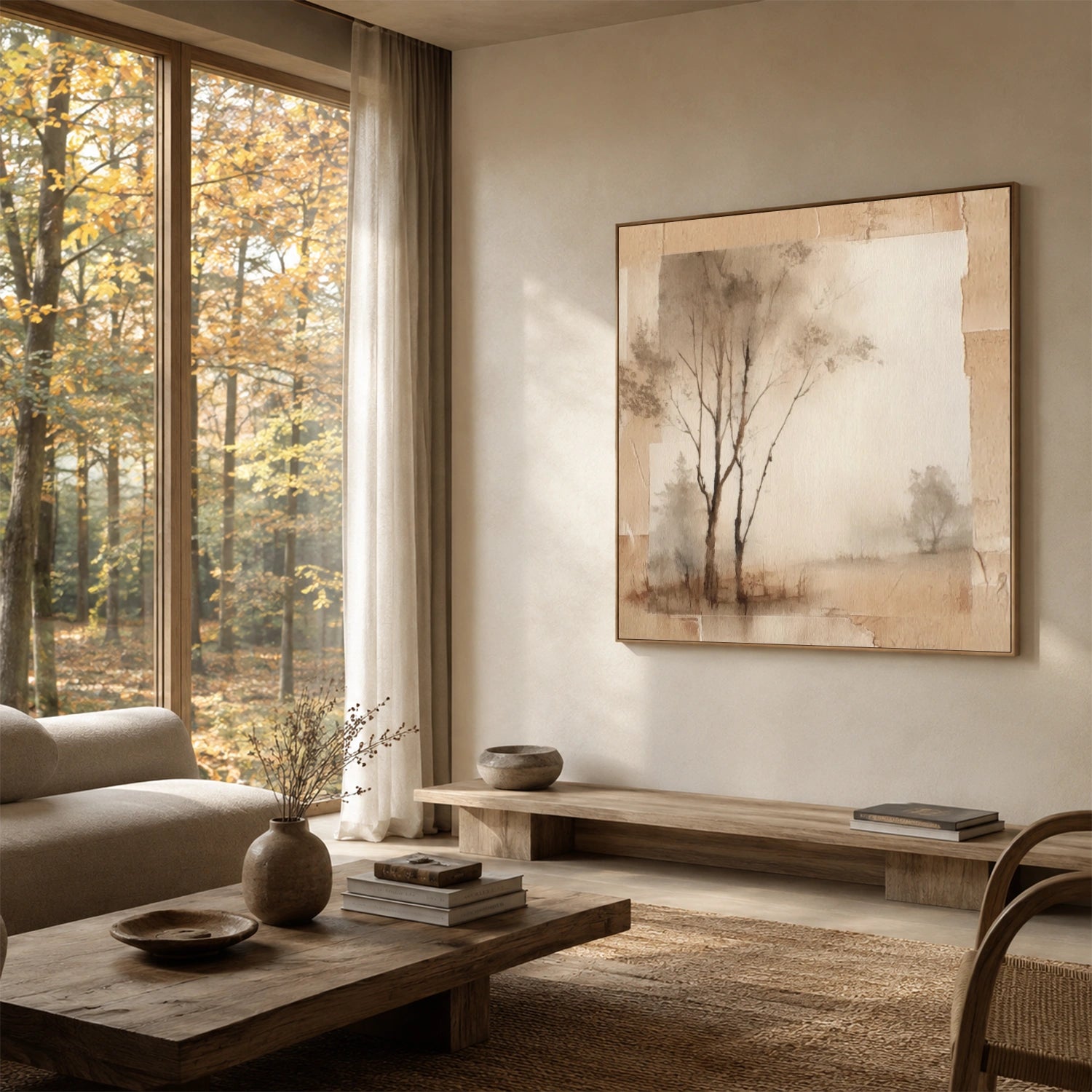 Flower & Tree Abstract Canvas # FT 400