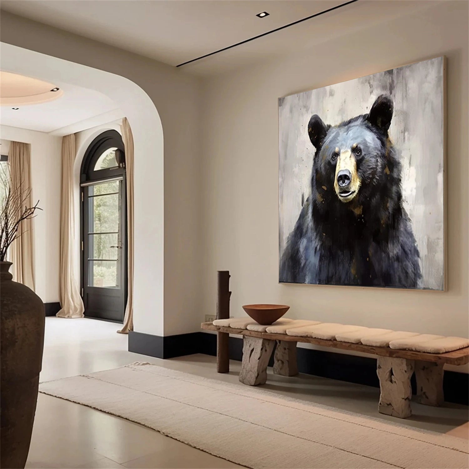 Abstract Animal Canvas Art #AP172