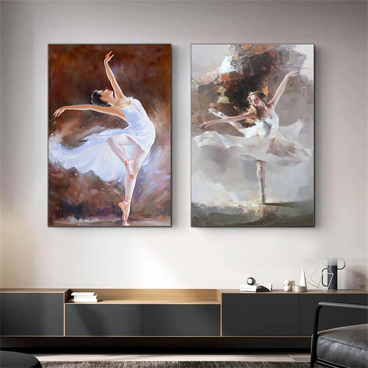 Abstract Portrait Set of 2 Wall Art #PT007