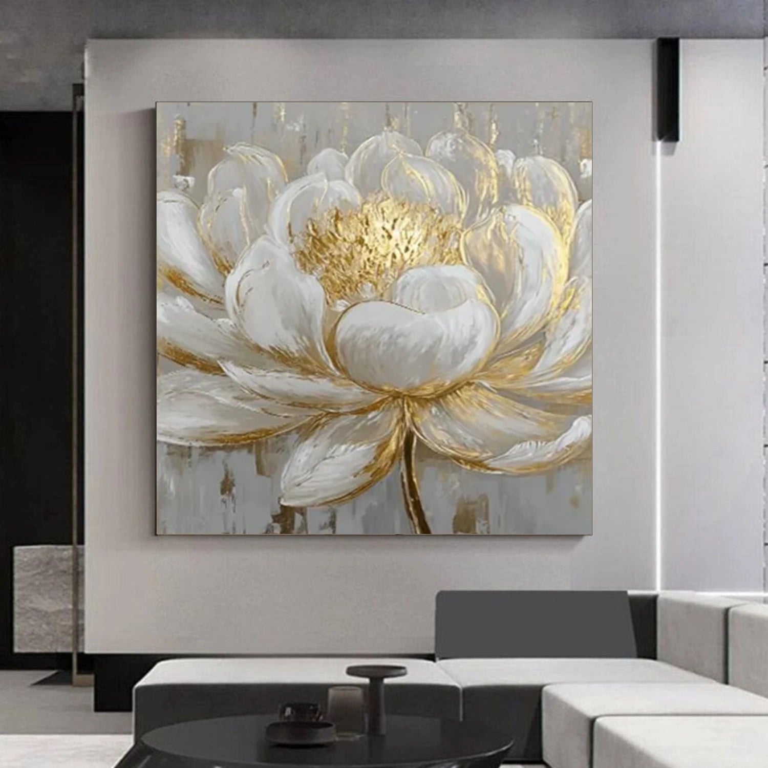 Flower & Tree Abstract Texturte  Canvas Art #FT 245