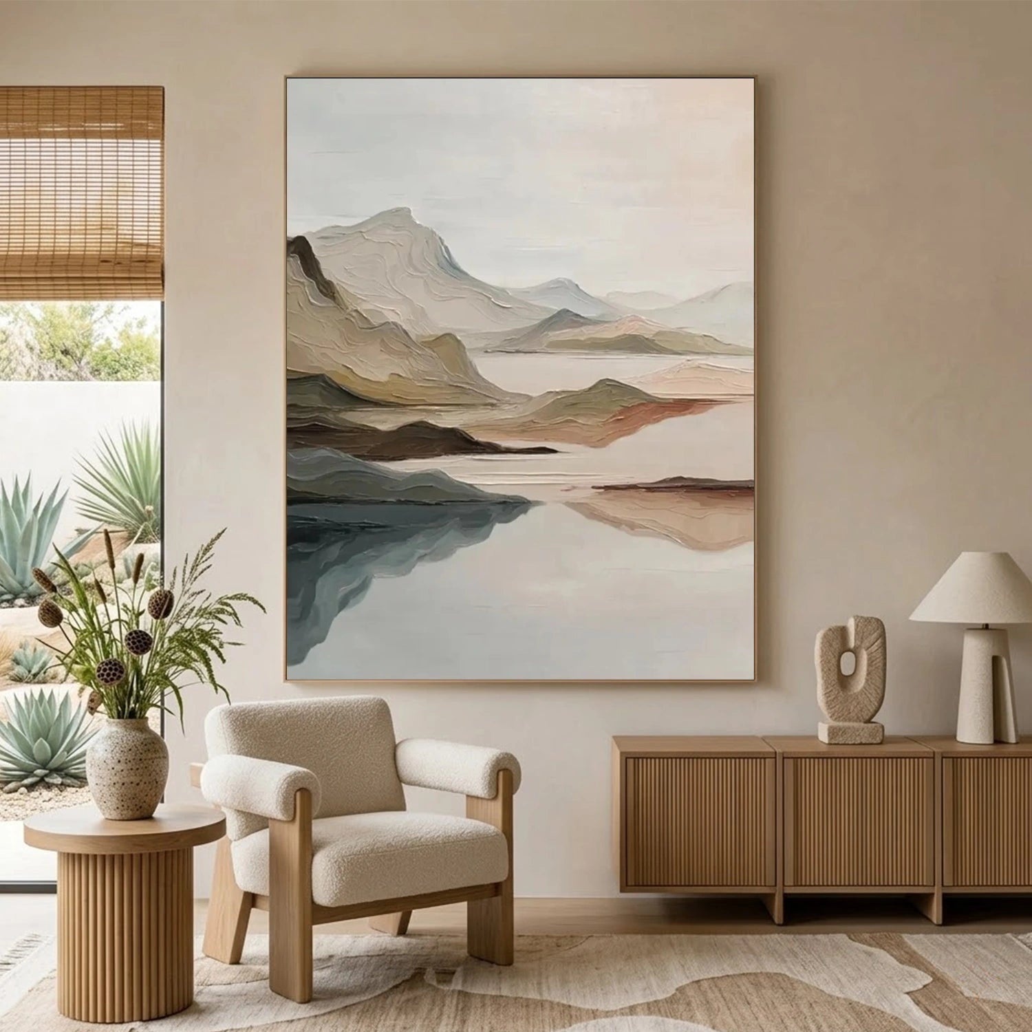 Minimalist Mountain Texture Canvas # MM437