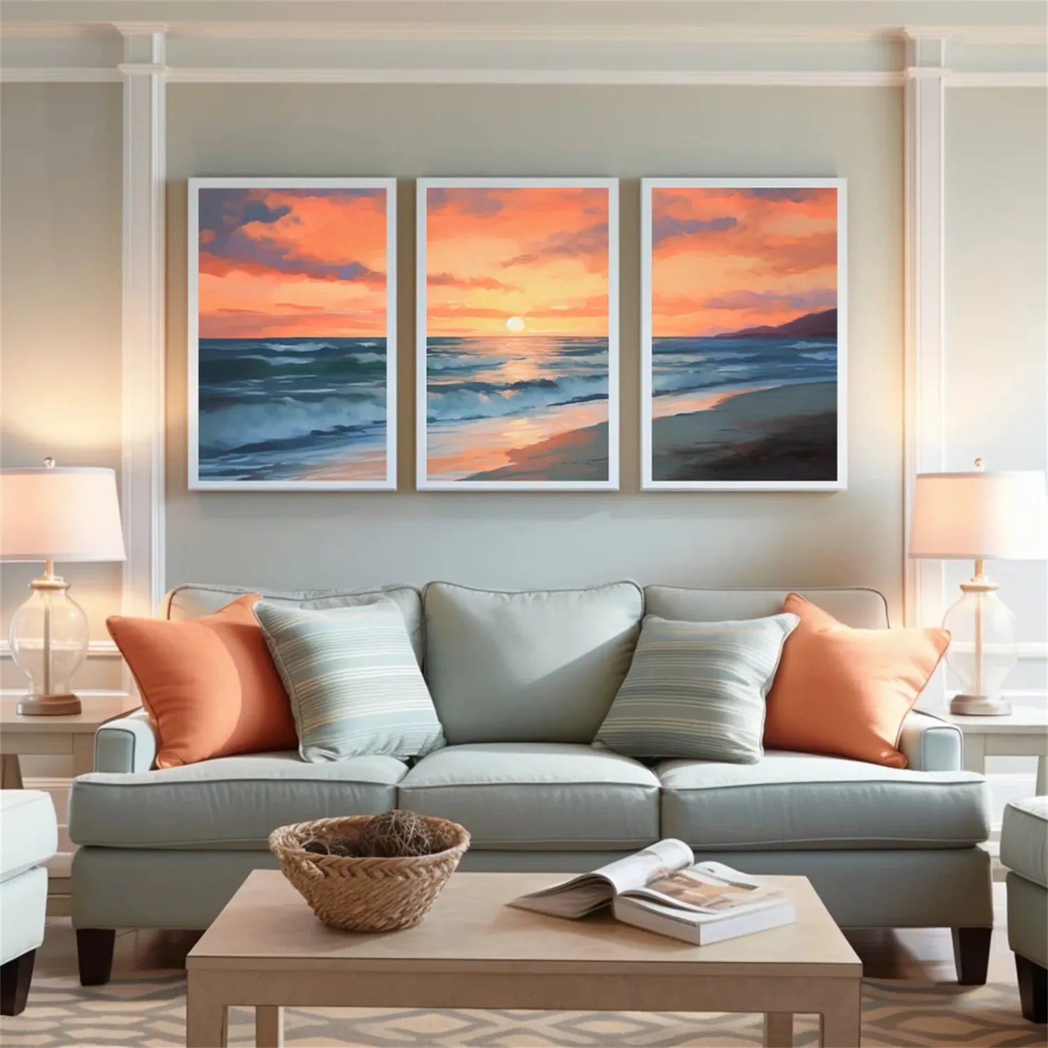 Ocean And Sky Painting Set of 3 #OS 210