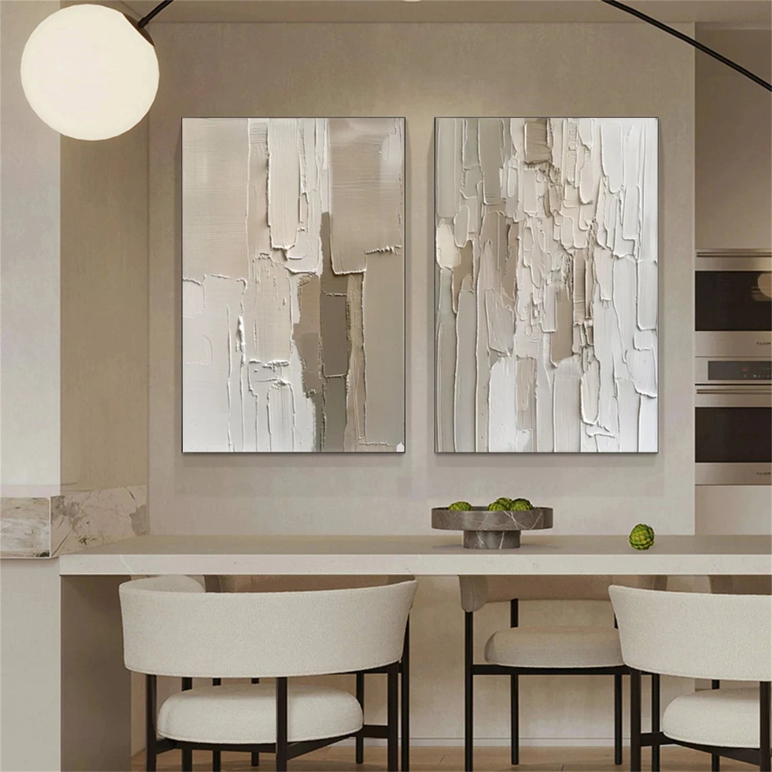 Abstract Textured Set of 2 Wall Art #AB 526