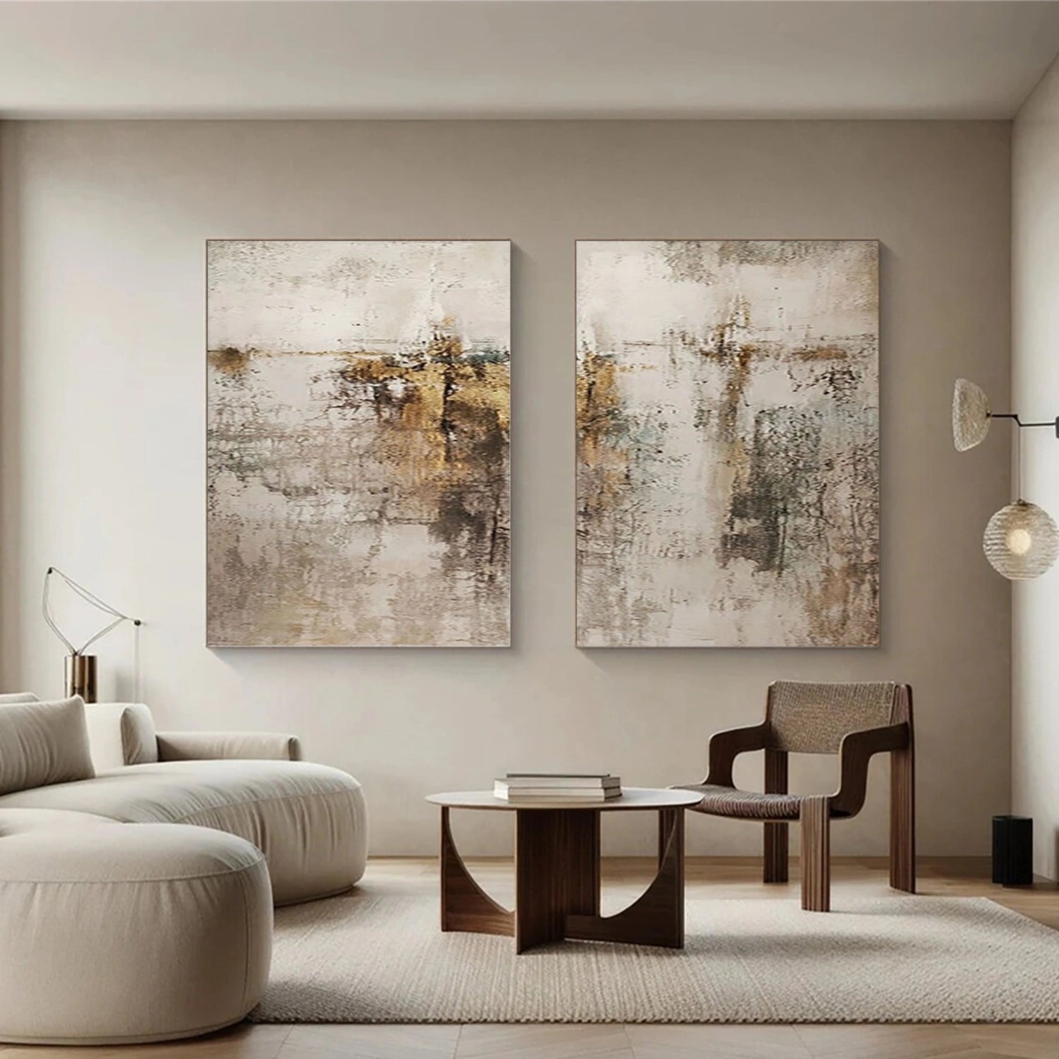 Abstract Painting Set of 2 #AB 518
