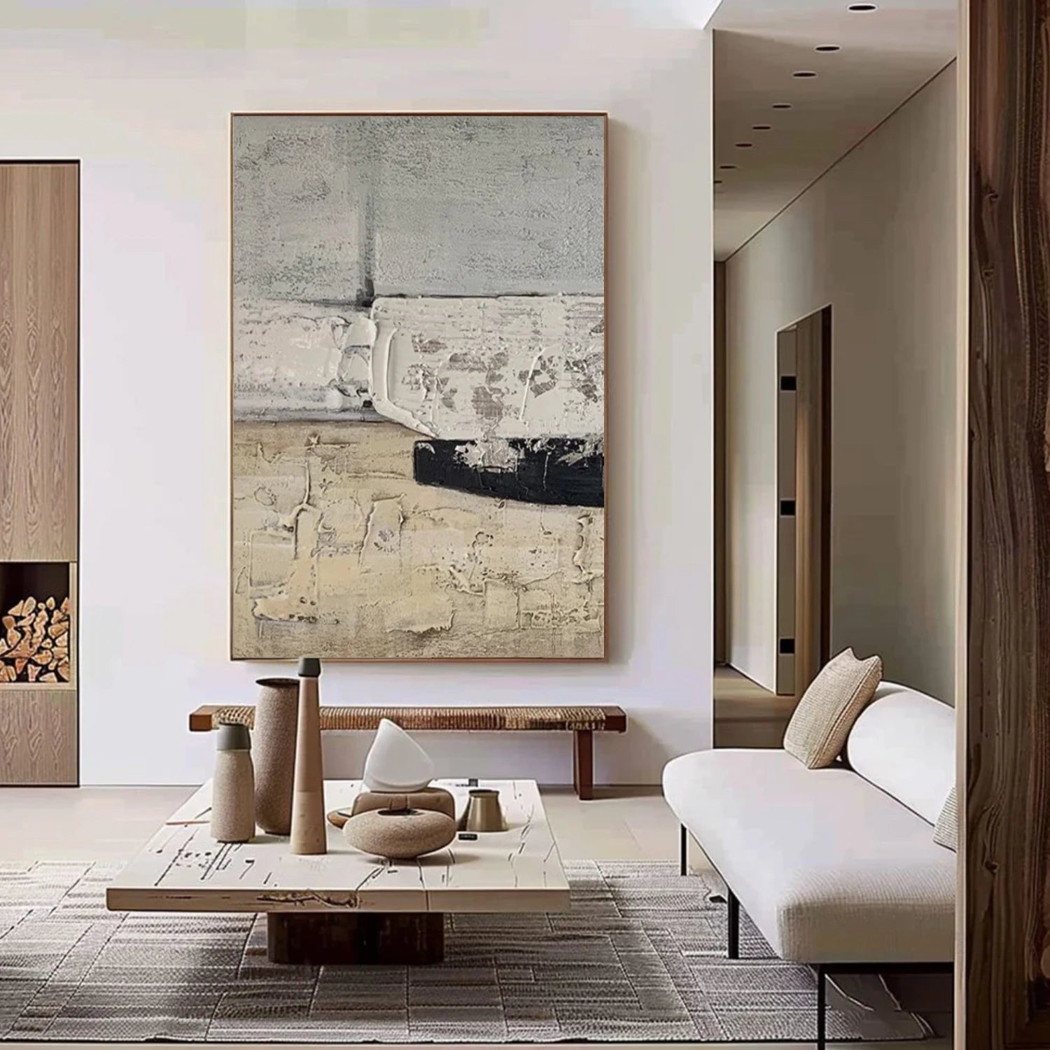 Wabi Sabi Textured Wall Art #WS374