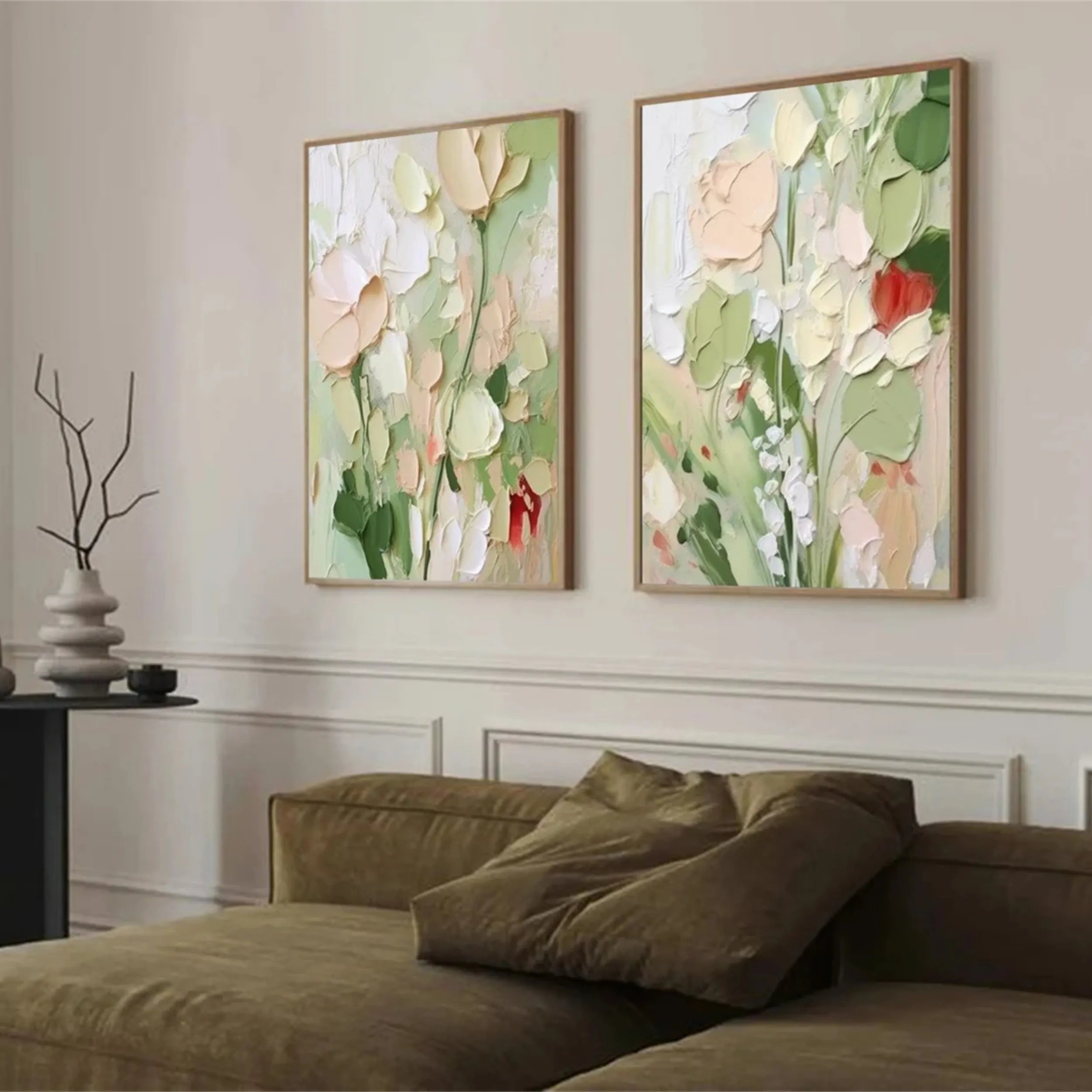 Flower And Tree Painting Set of 2 #FT 075