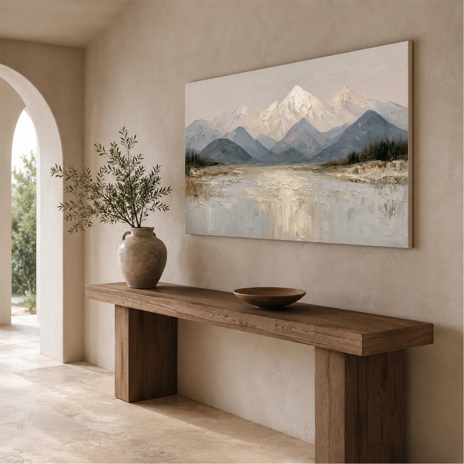 Minimalist Mountain Texture Canvas # MM465