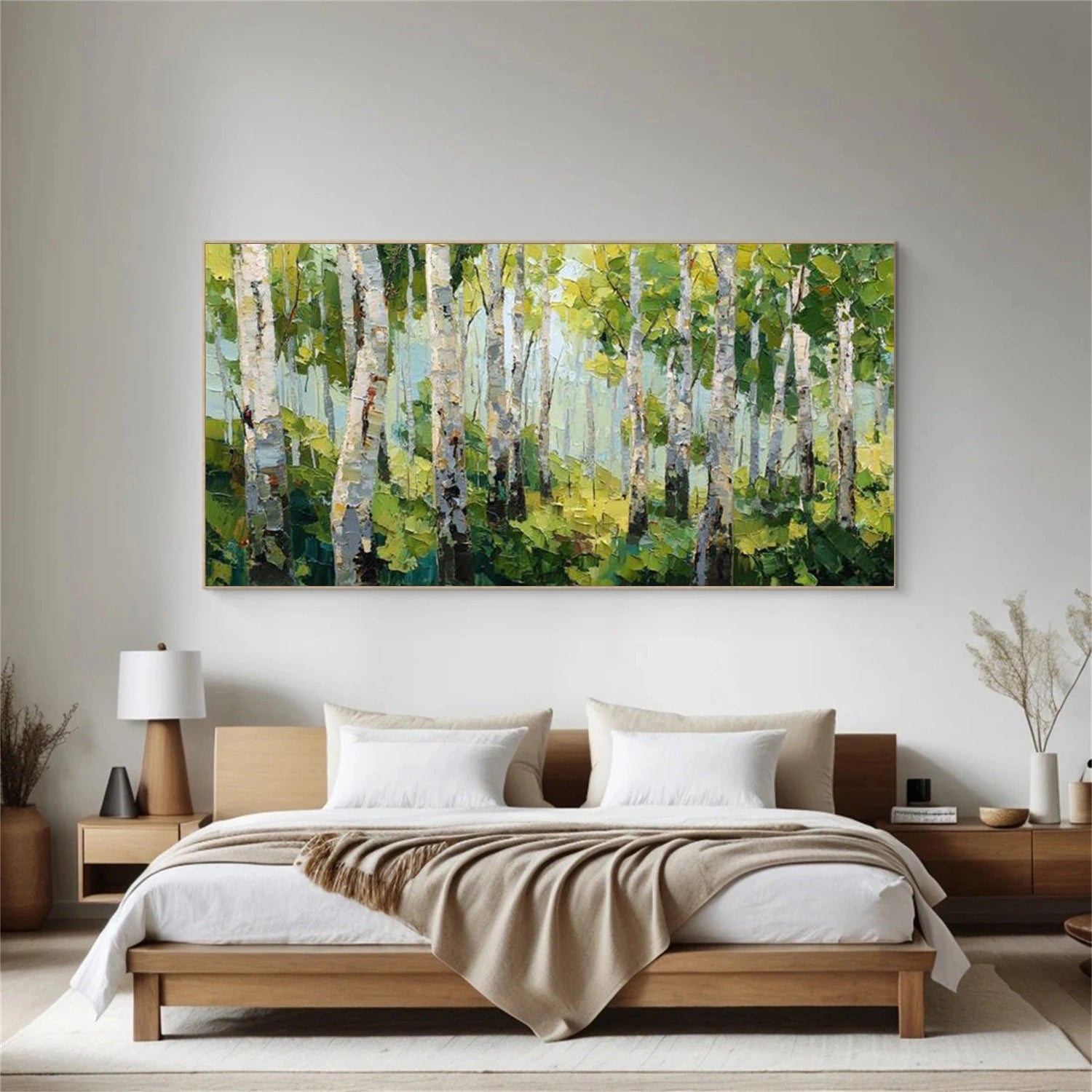 Flower & Tree Abstract Texture Canvas Art #FT 329