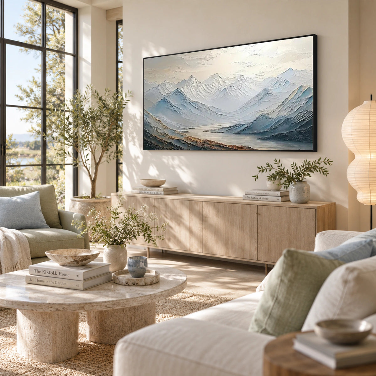 Minimalist Mountain Texture Canvas # MM476