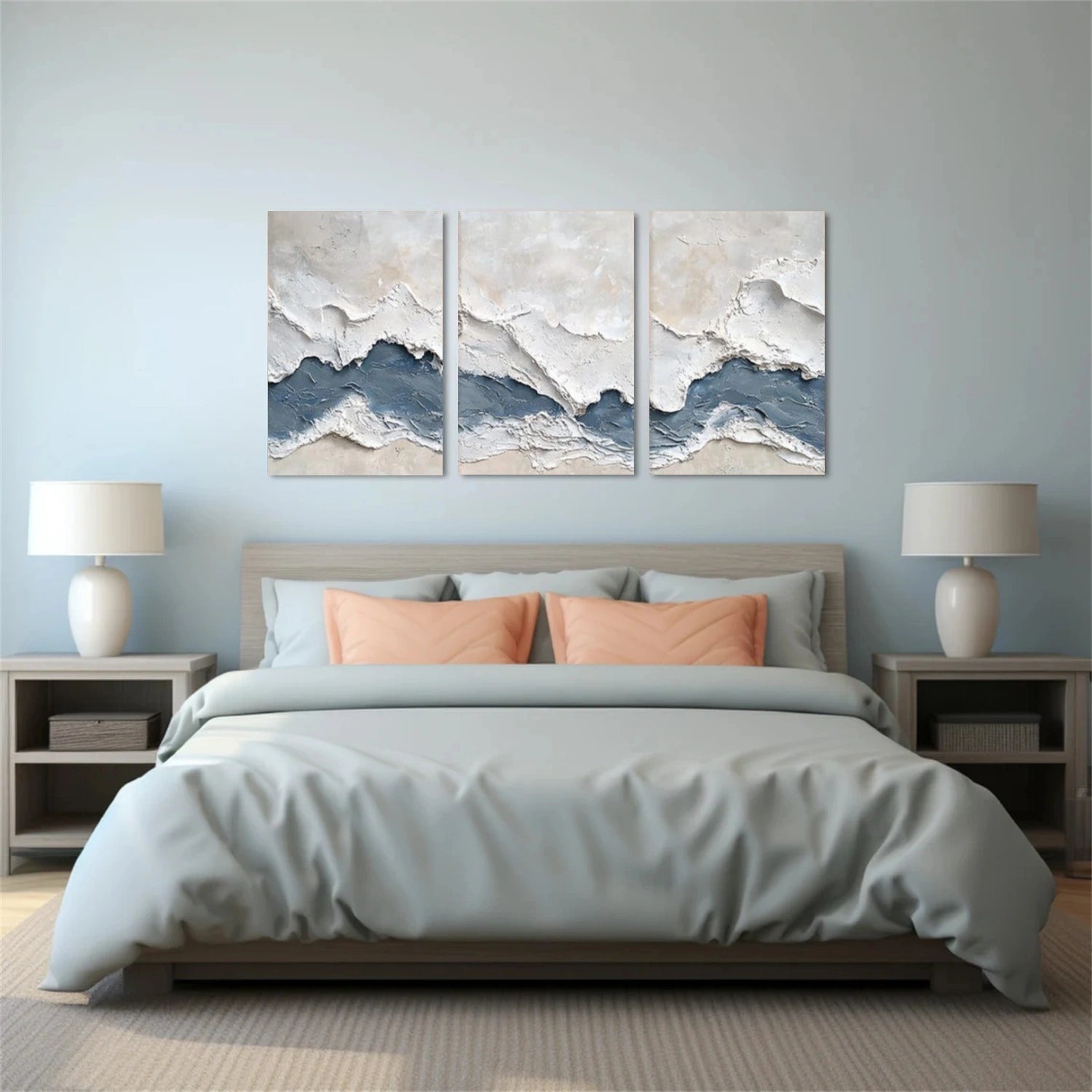 Abstract Texture Wall Art Set of 3  #AB634