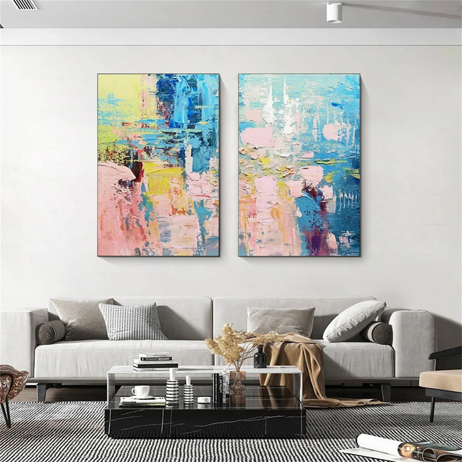 Abstract Painting Set of 2 #AB 324