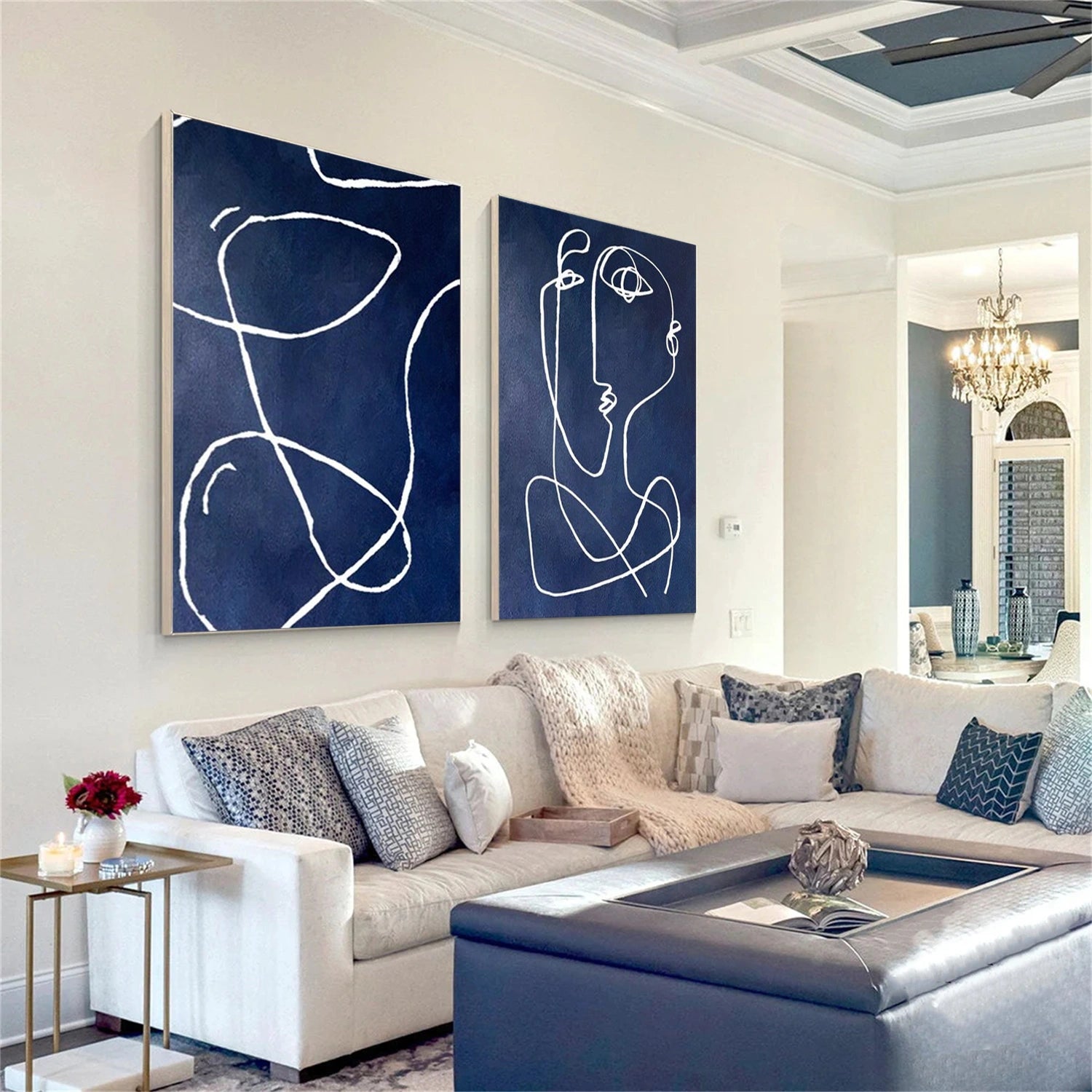 Abstract Portrait Set of 2 Wall Art #PT030