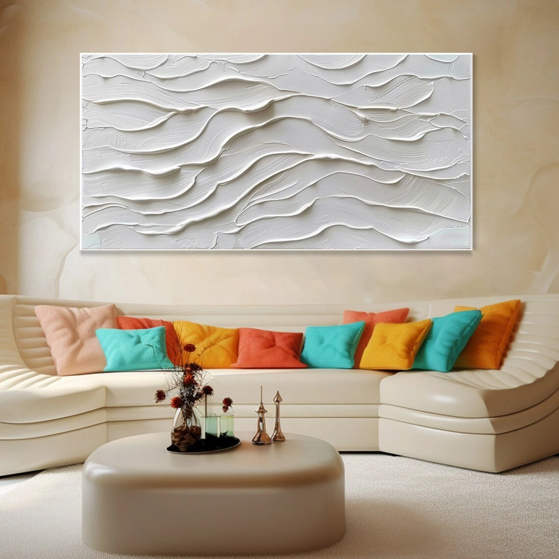 Plaster Art Minimalist Textured Painting #MM131