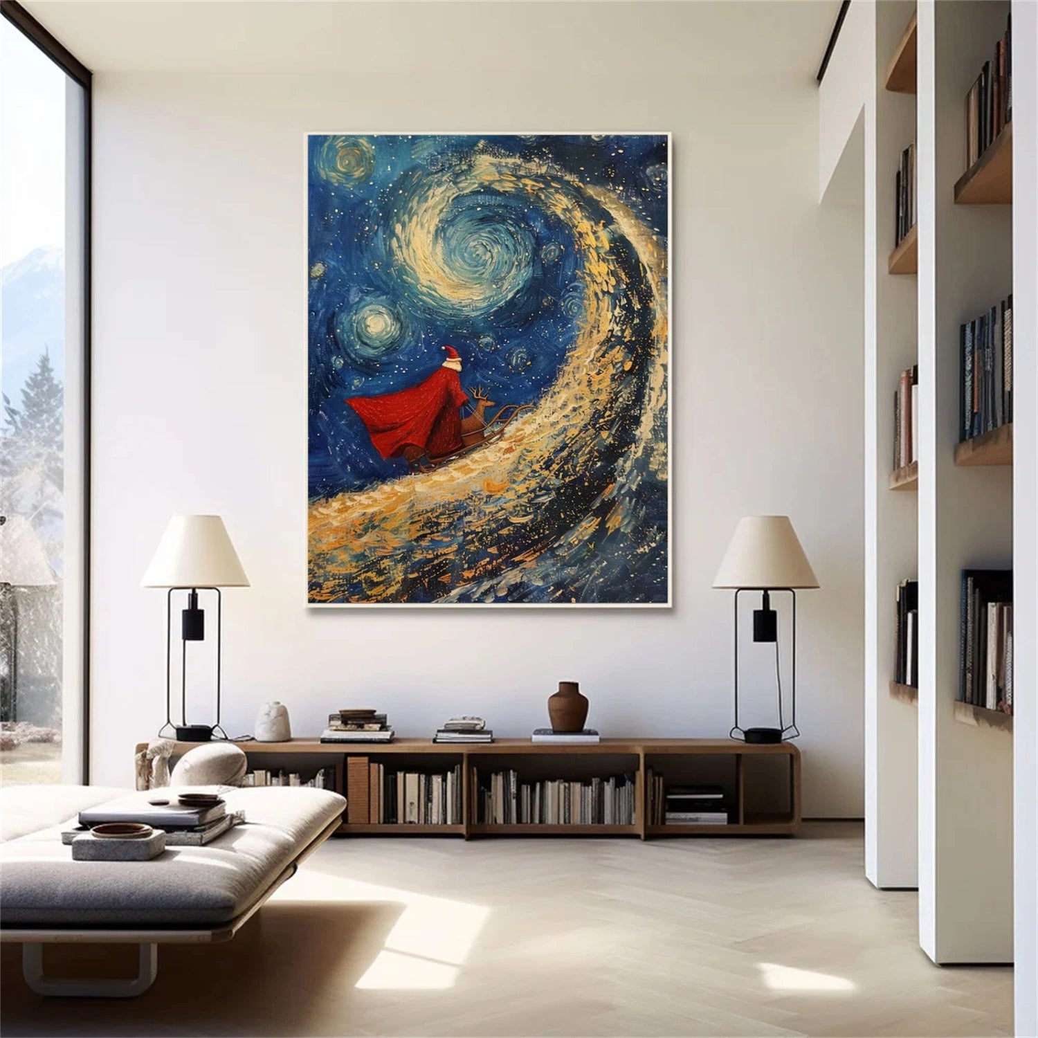 Colorful Abstract Portrait Texture Wall Art #PT023