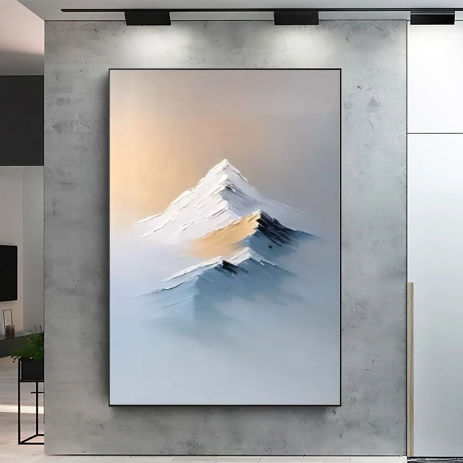 Abstract Mountain Canvas Art #MM320