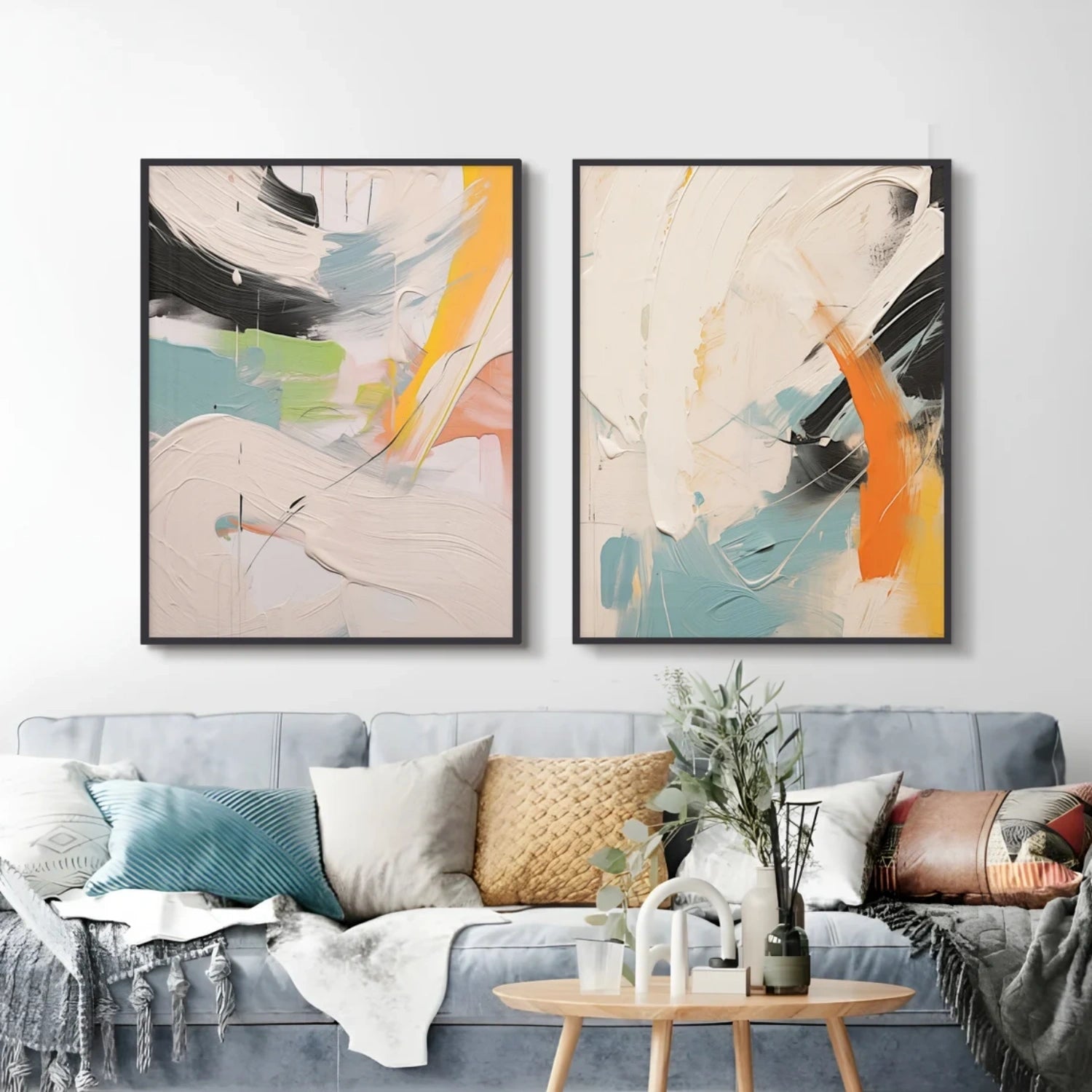 Abstract Painting Set of 2 #AB 411