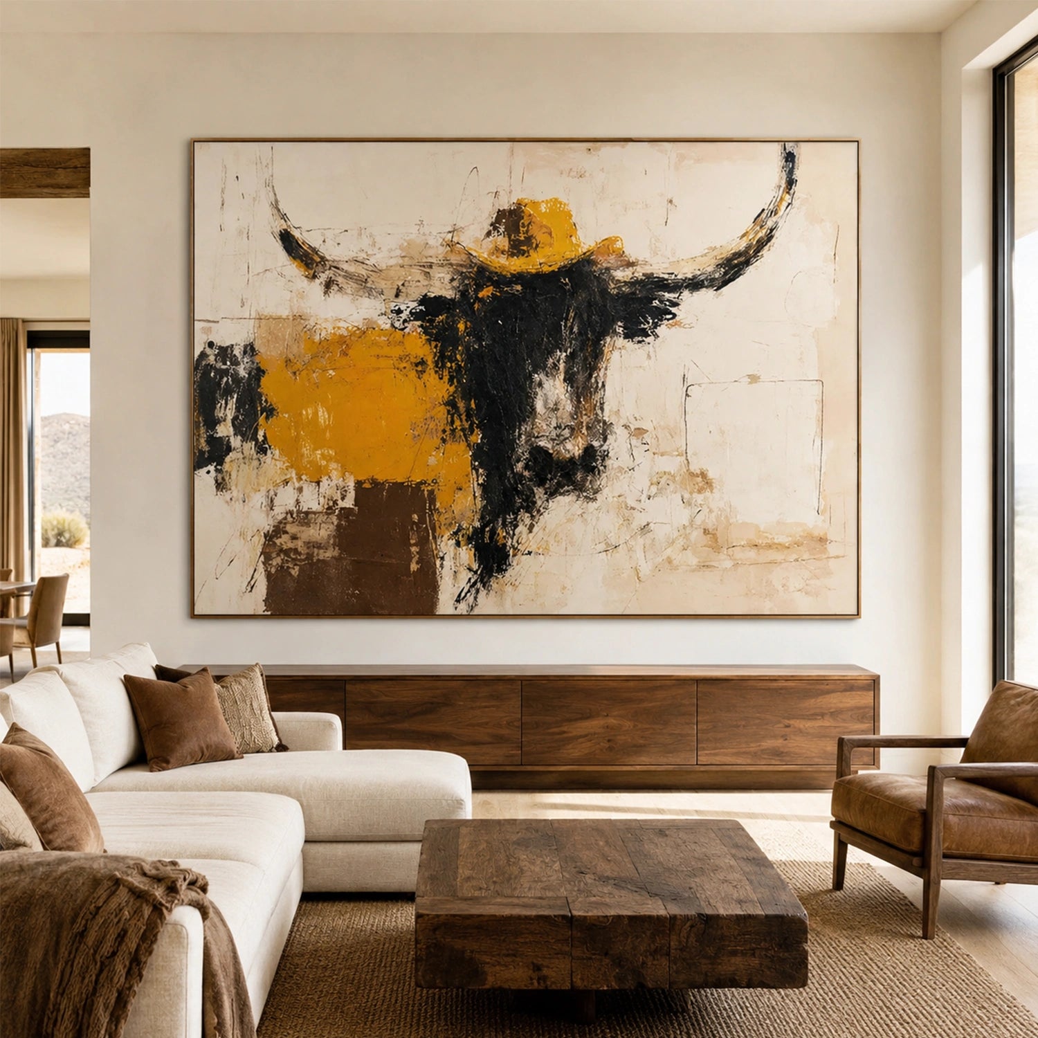 Abstract Animal Canvas Art #AP250