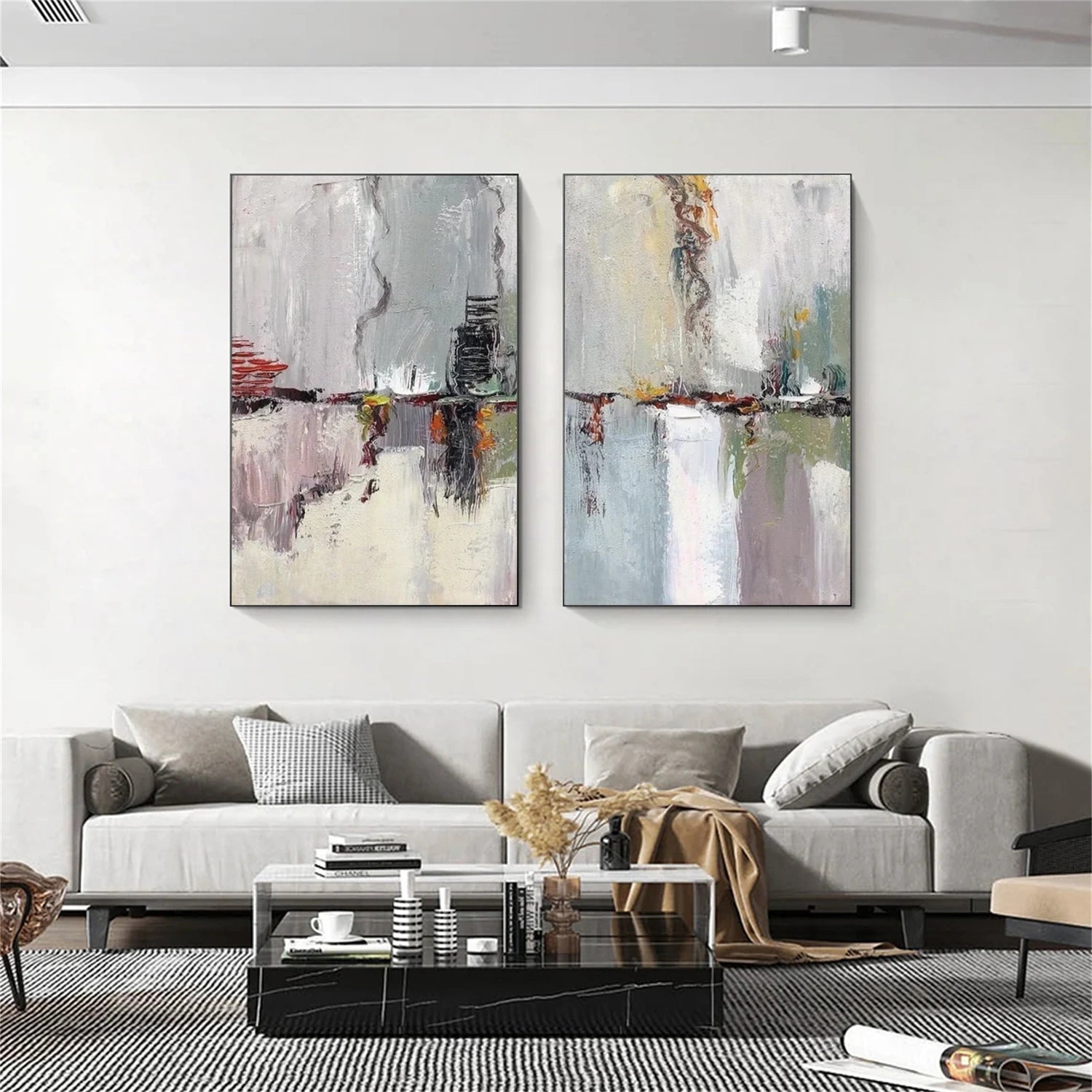 Abstract Painting Set of 2 #AB 412