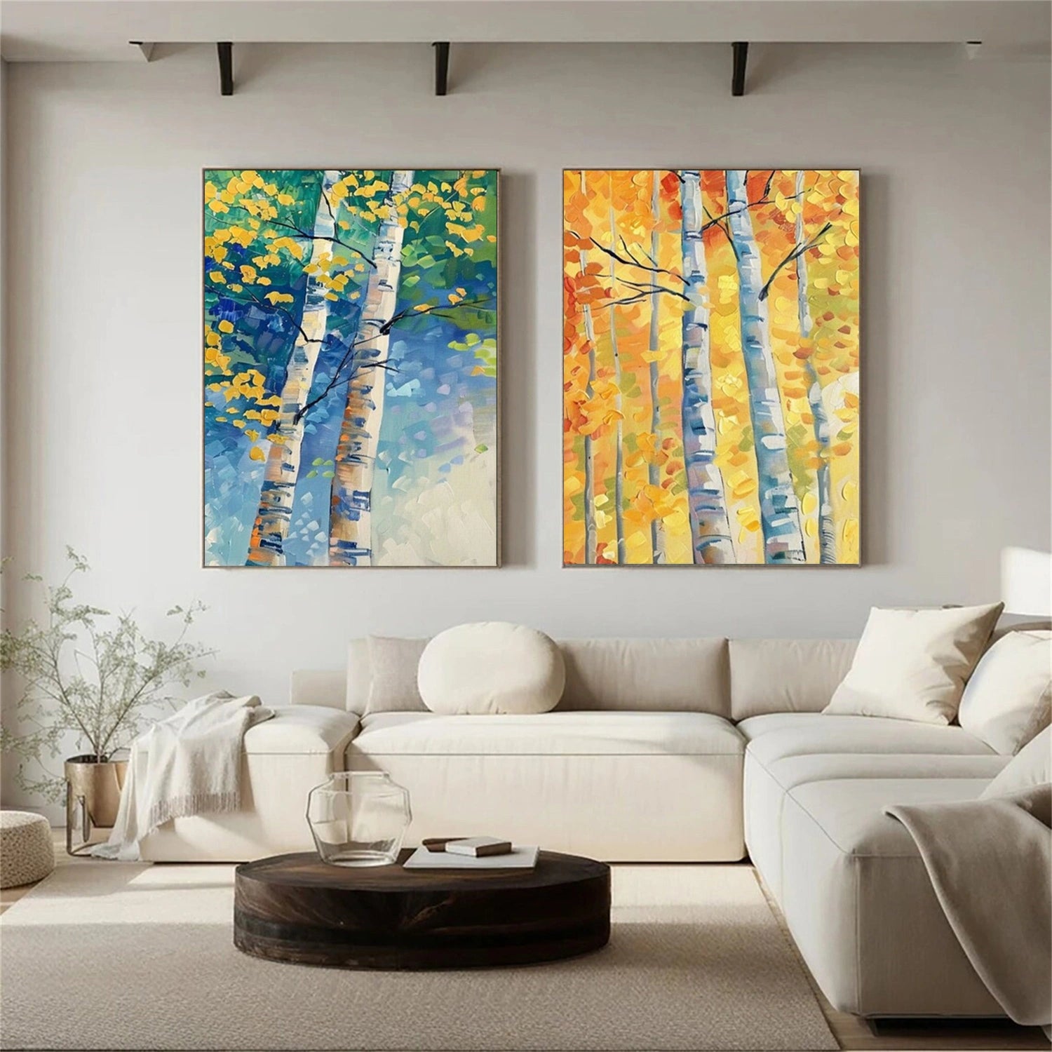 Flower And Tree Painting Set of 2 #FT 143