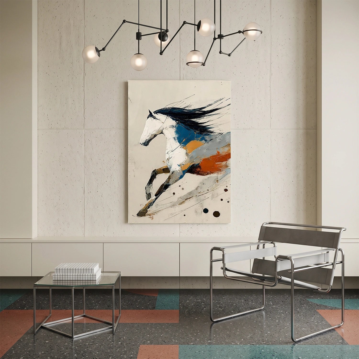 Abstract Animal Canvas Art #AP240