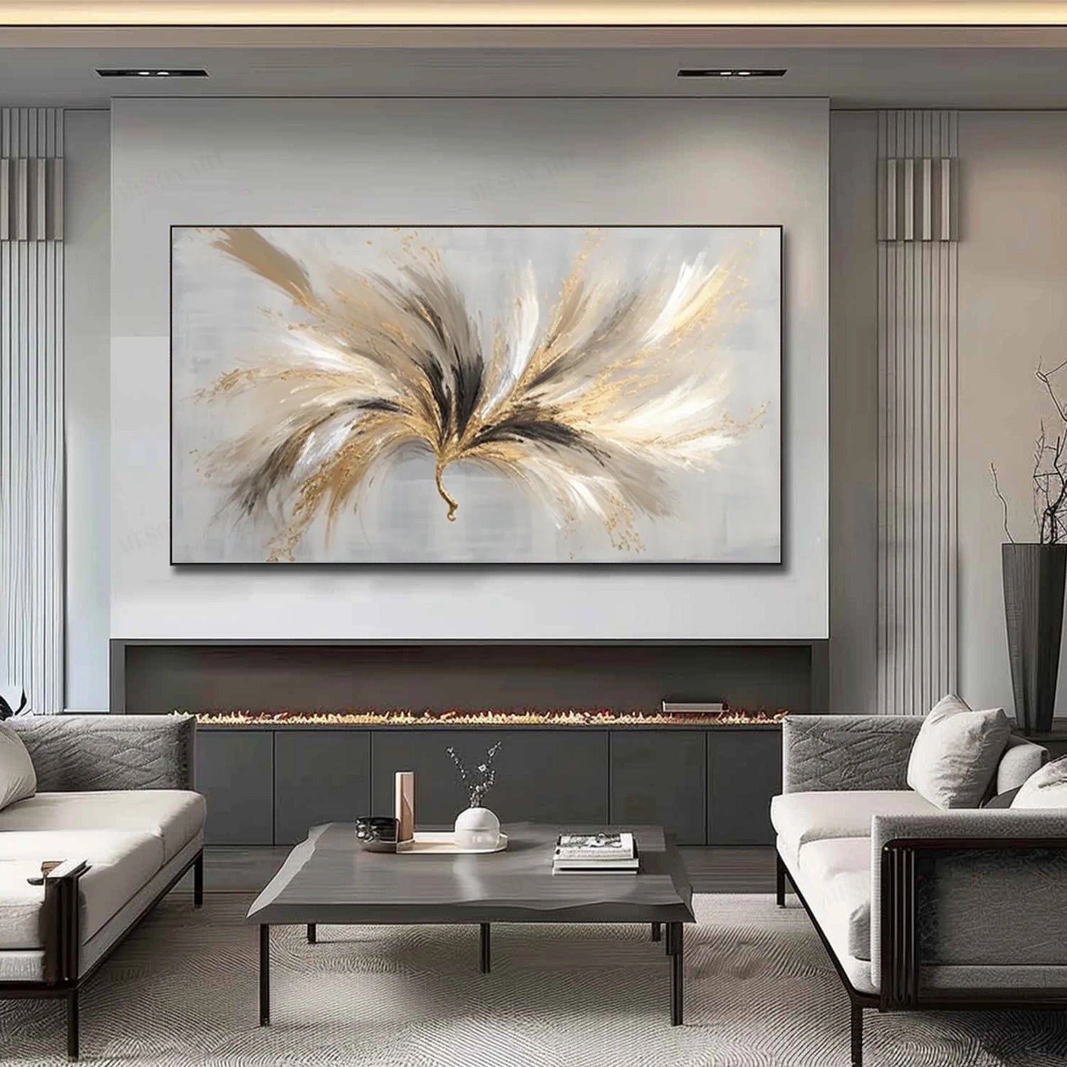 Abstract Textured Wall Art #AB 505