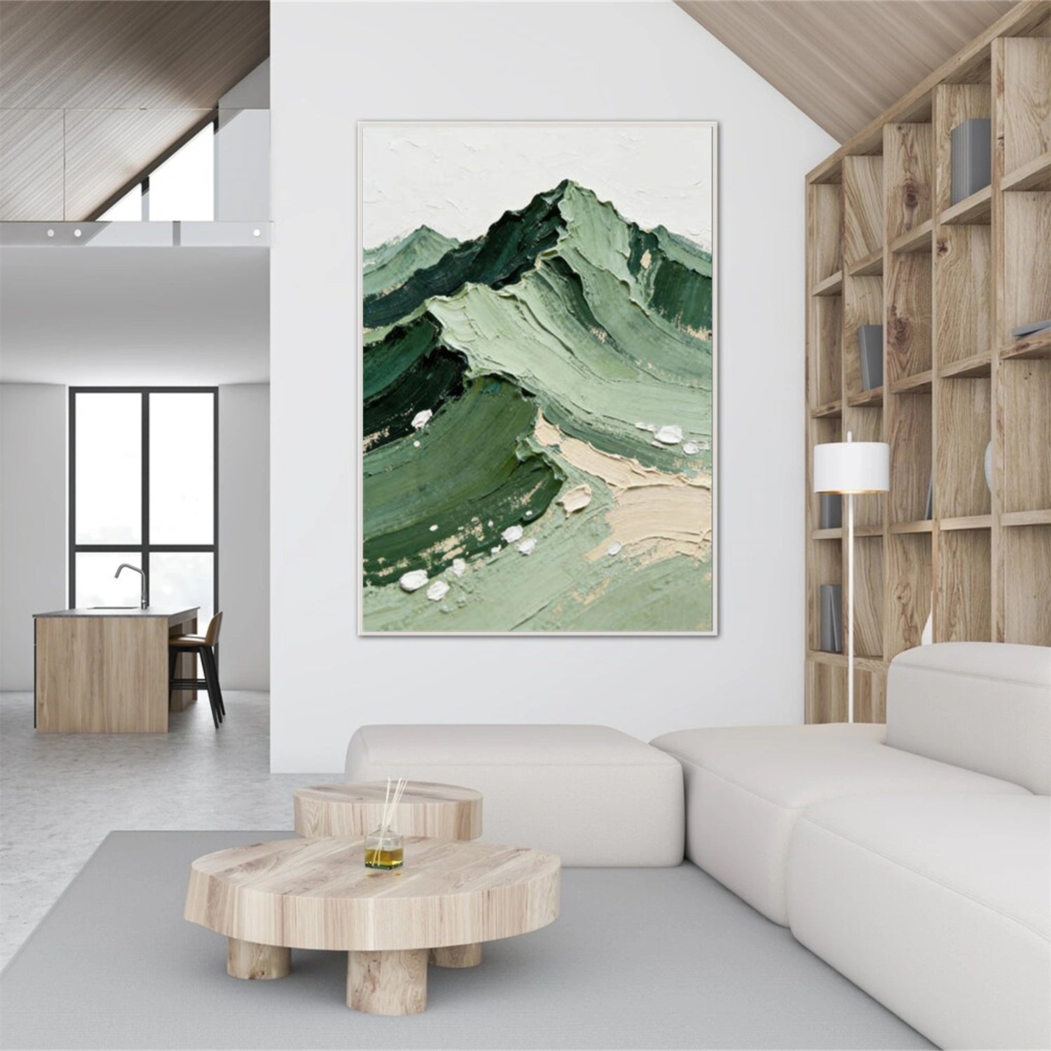 Minimalist Mountain Texture Canvas # MM369