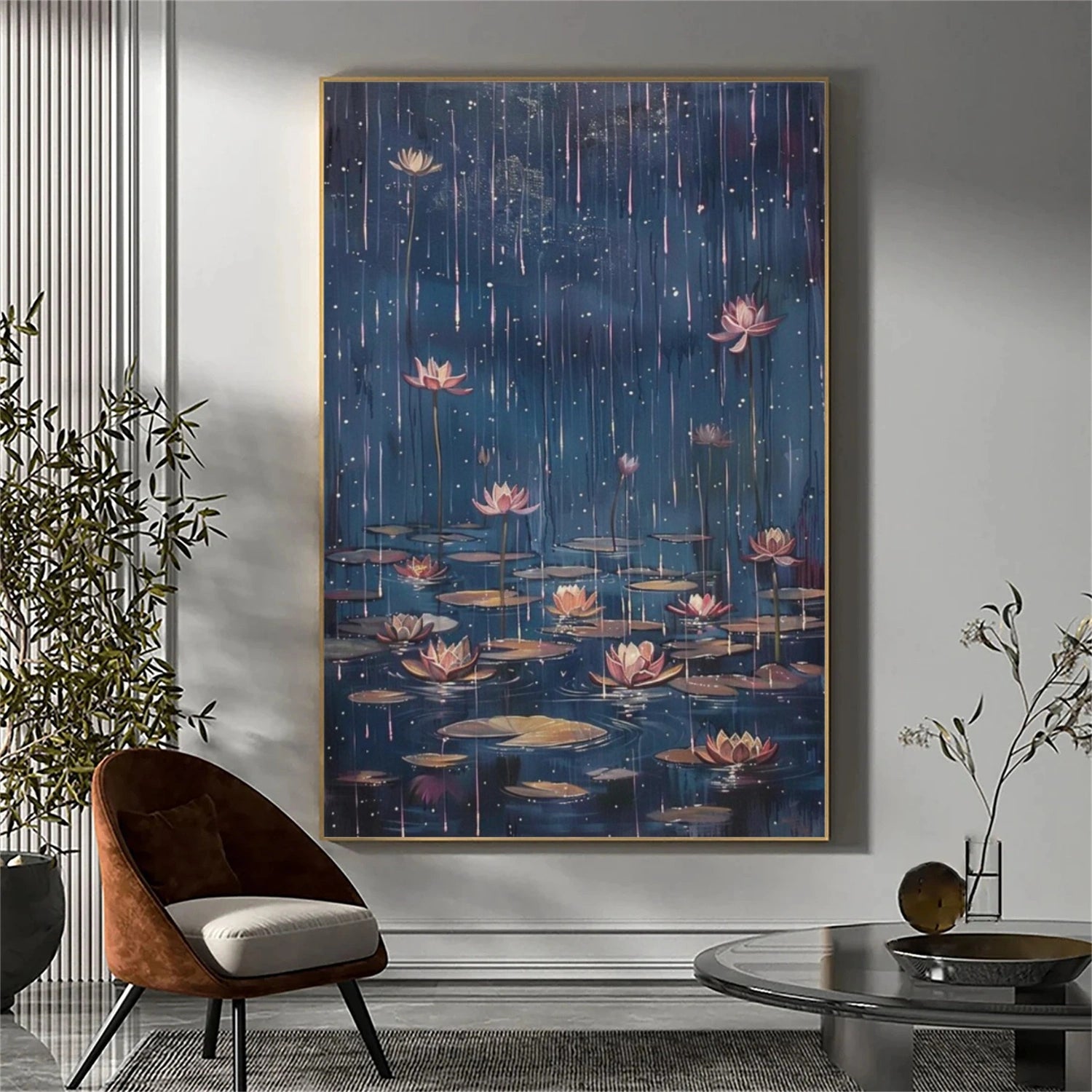Flower & Tree Abstract Textured Canvas # FT 360