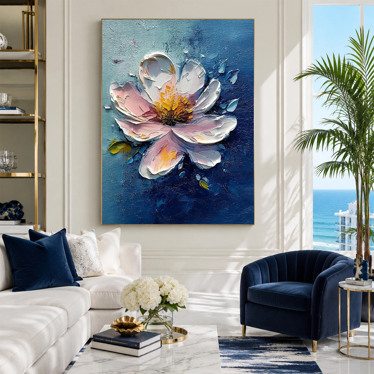Flower & Tree Abstract Texture Canvas #FT 432
