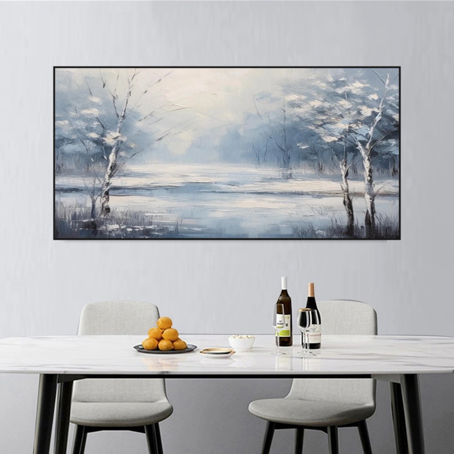 Flower & Tree Abstract Texture Canvas Art #FT 261