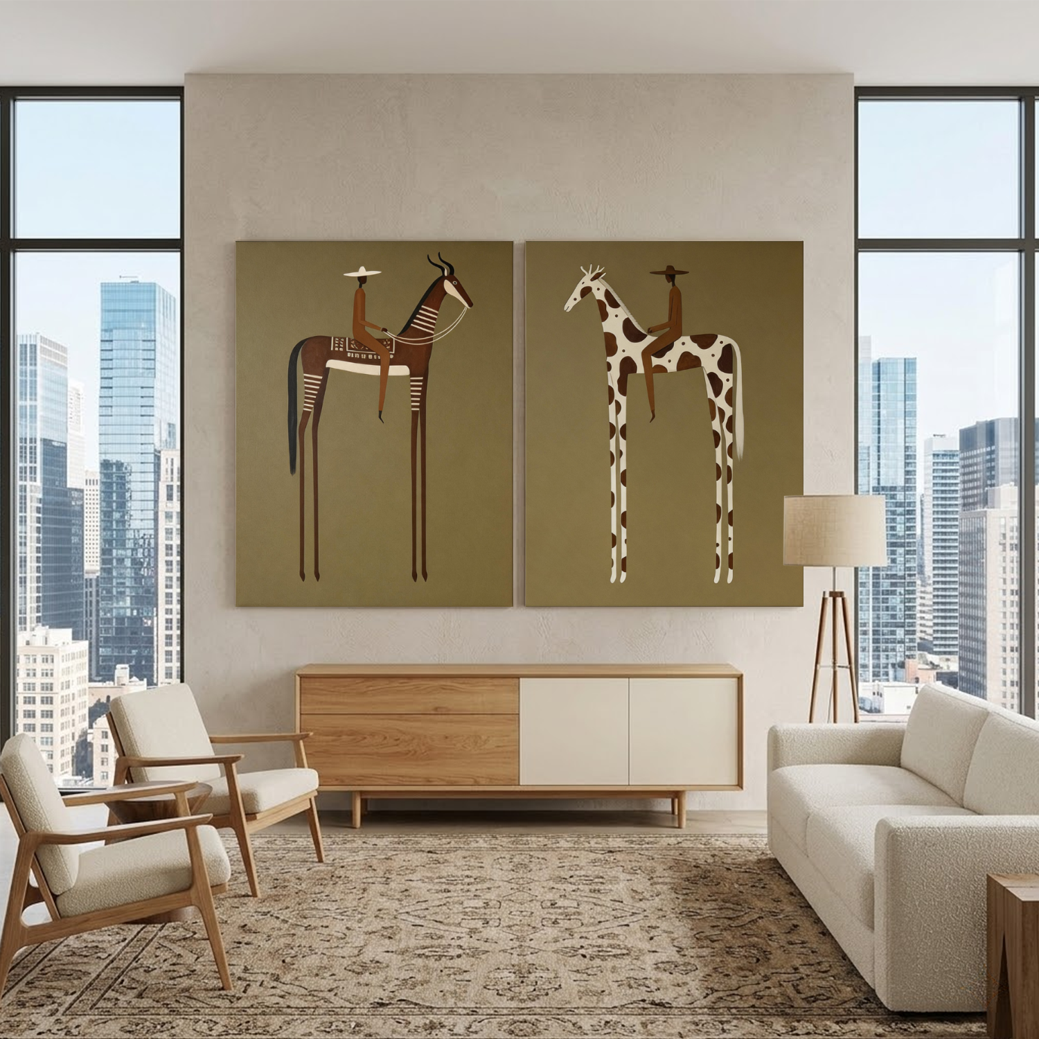 Americana Wall Art Set of 2 #VE053