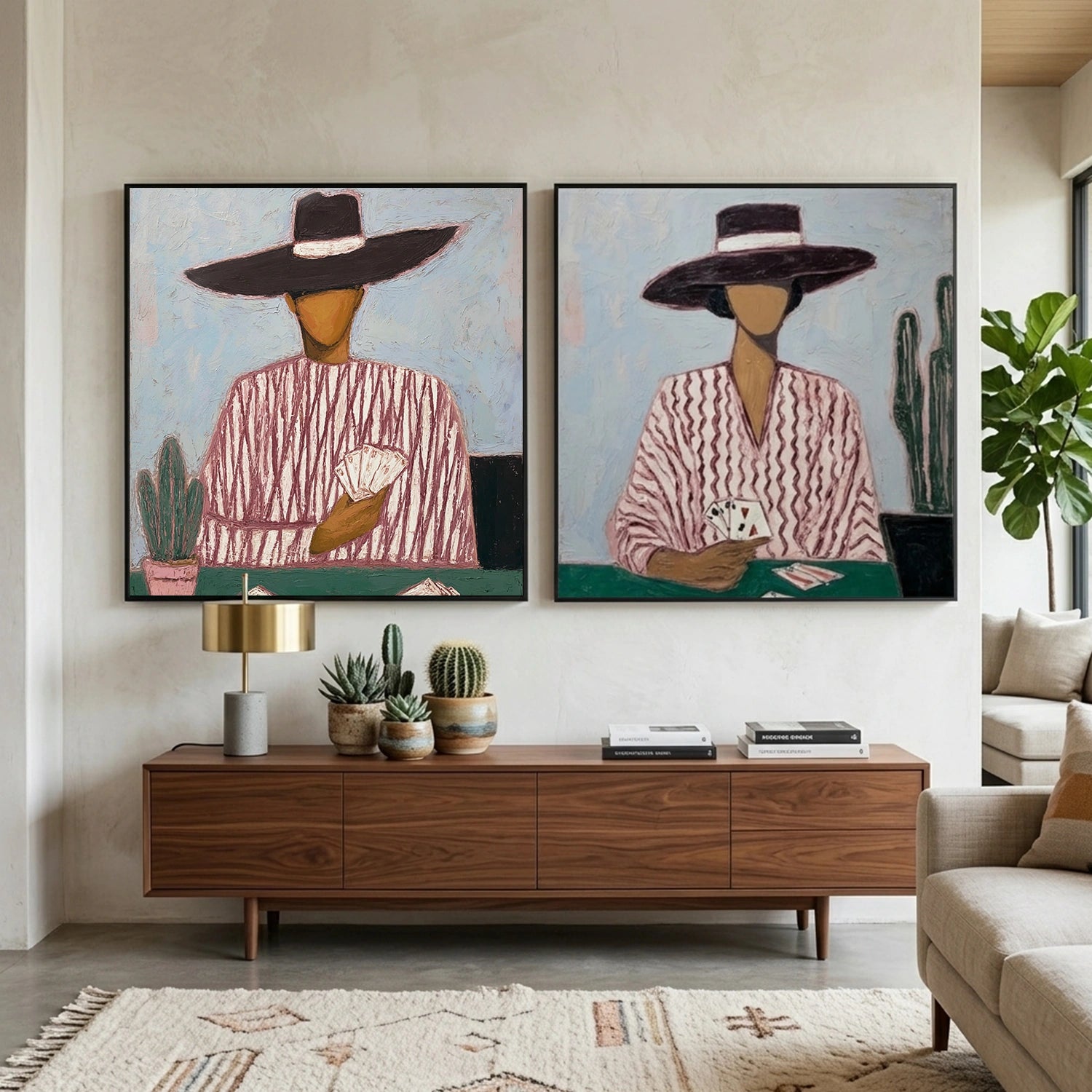 Americana Wall Art Square Set of 2 #VE013
